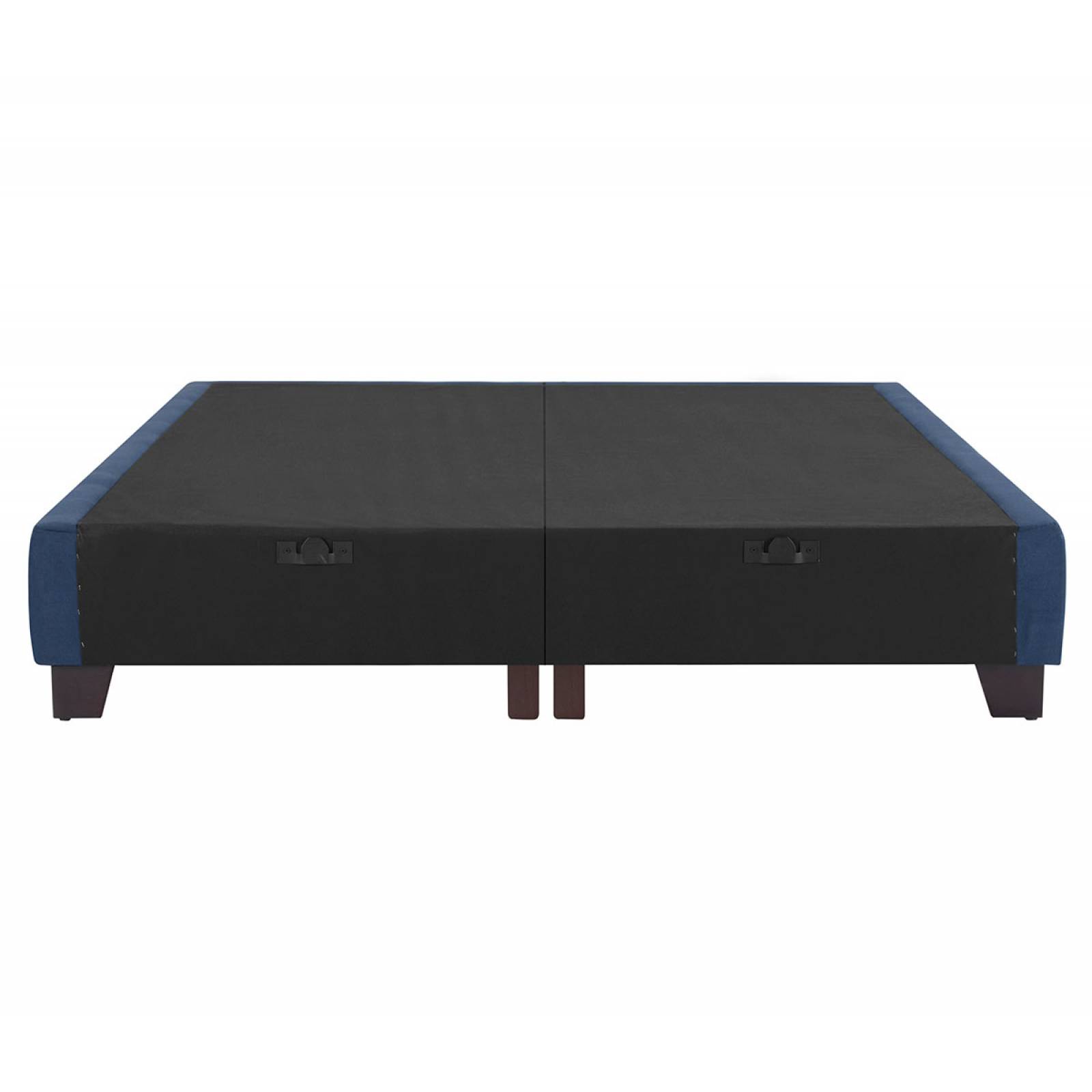Base de cama king size Alva   Azul oscuro
