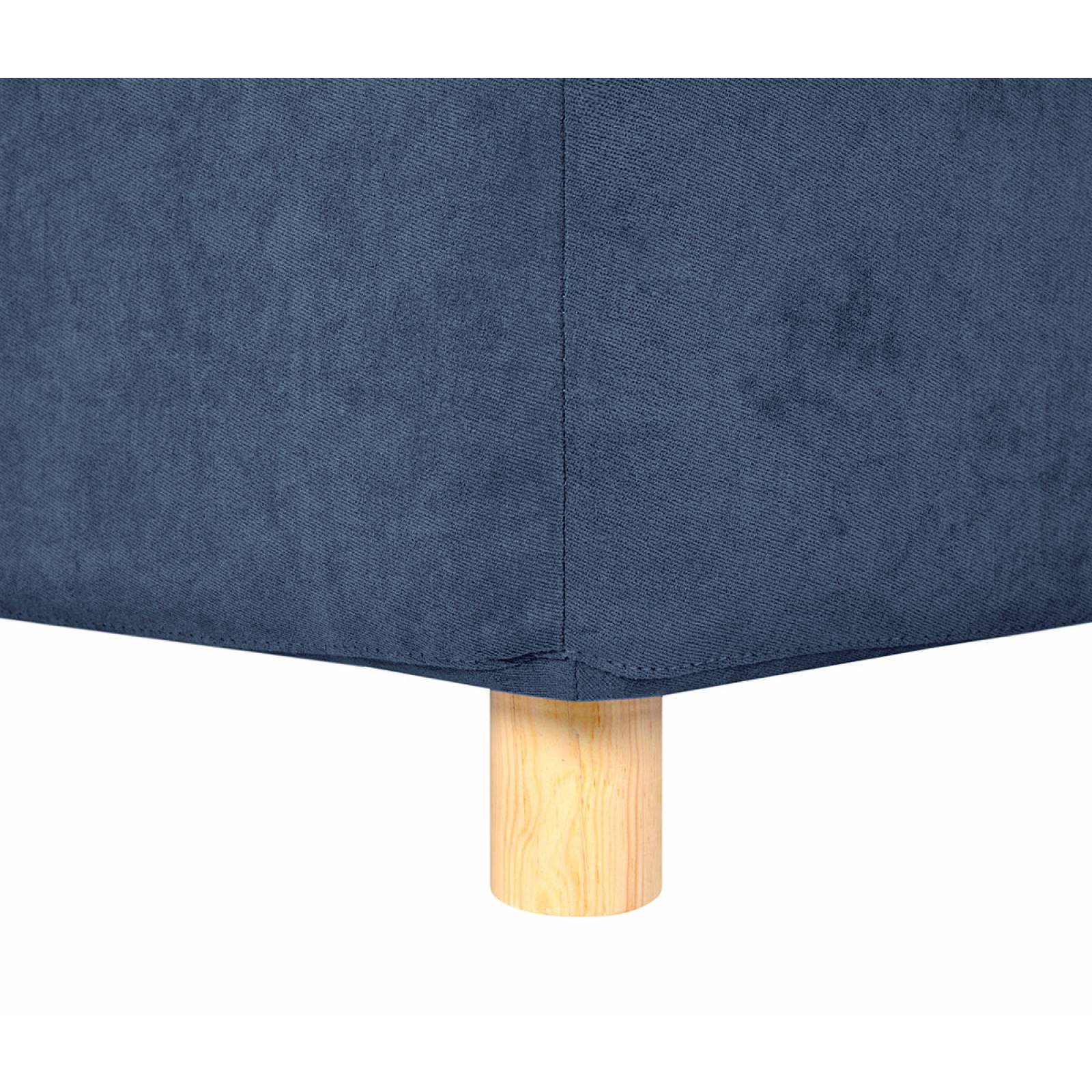 Base de cama Nakane queen size   Azul marino