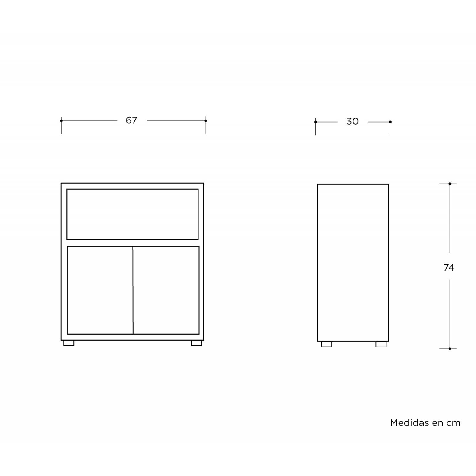 Credenza Astrada   Blanco