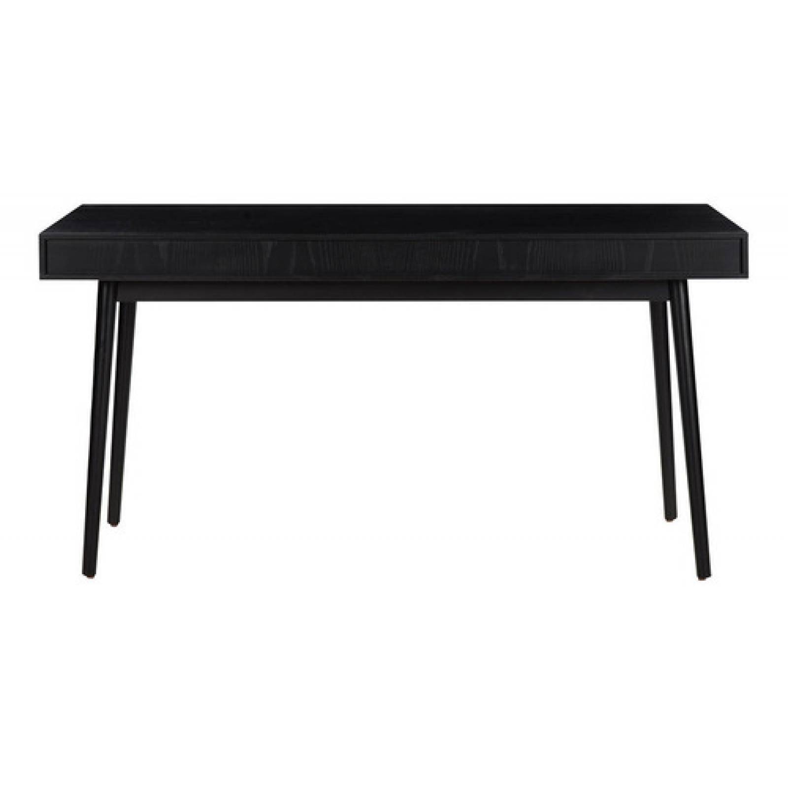 Escritorio Gaia Breton Madera Negra Minimalista 150cm Nogal