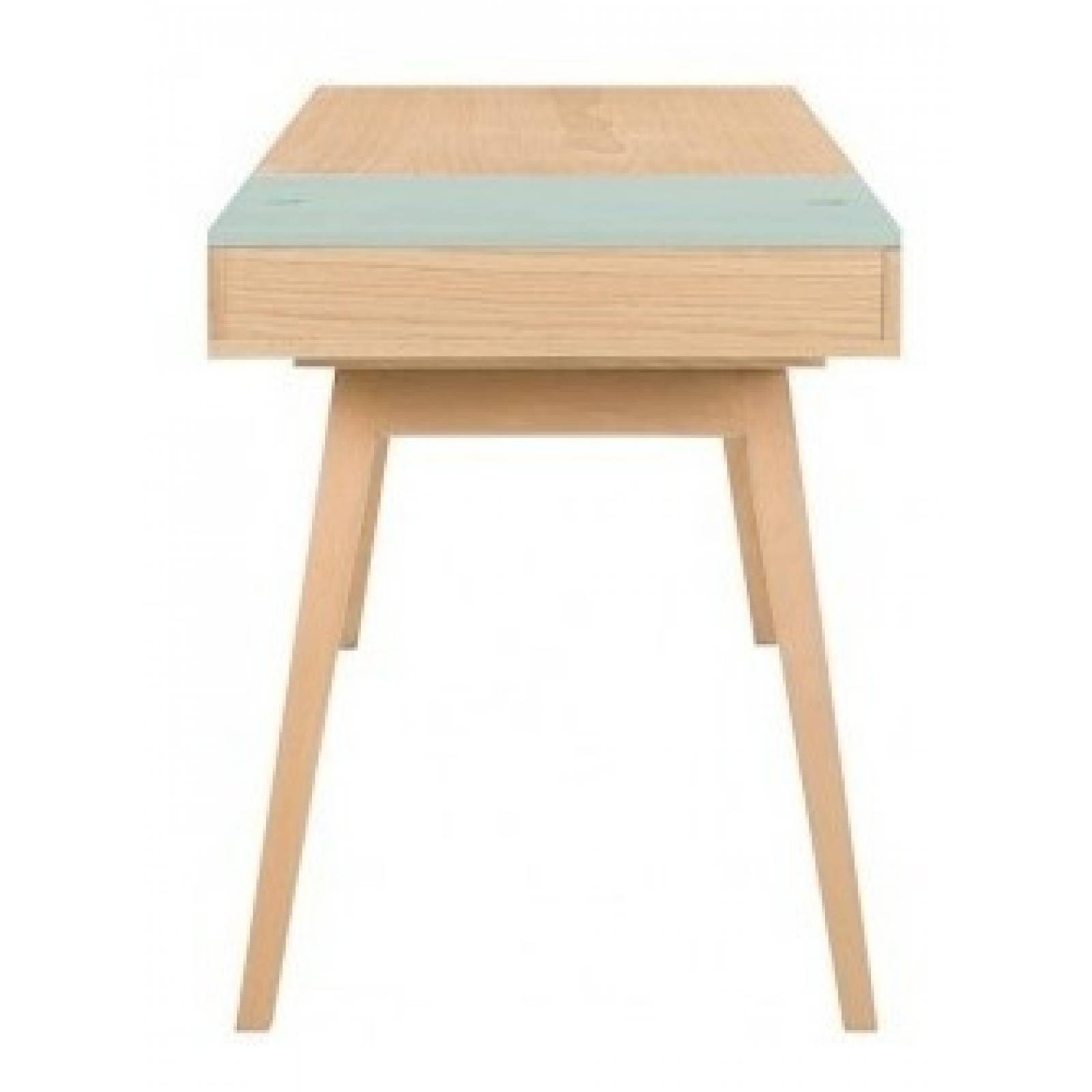 Escritorio Gaia Vallarta Madera Para Computadora Menta