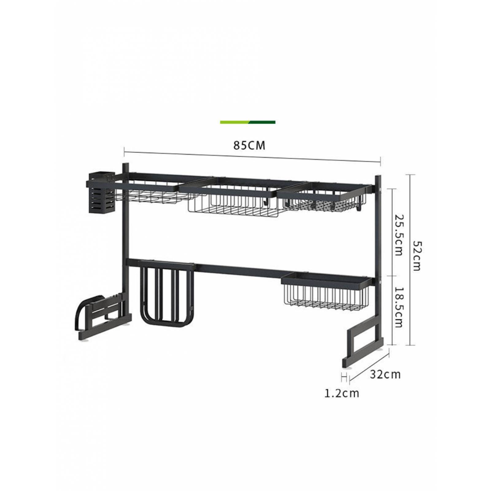 Escurridor De Trastes 2 Niveles Sobre Tarja Grande Cocina