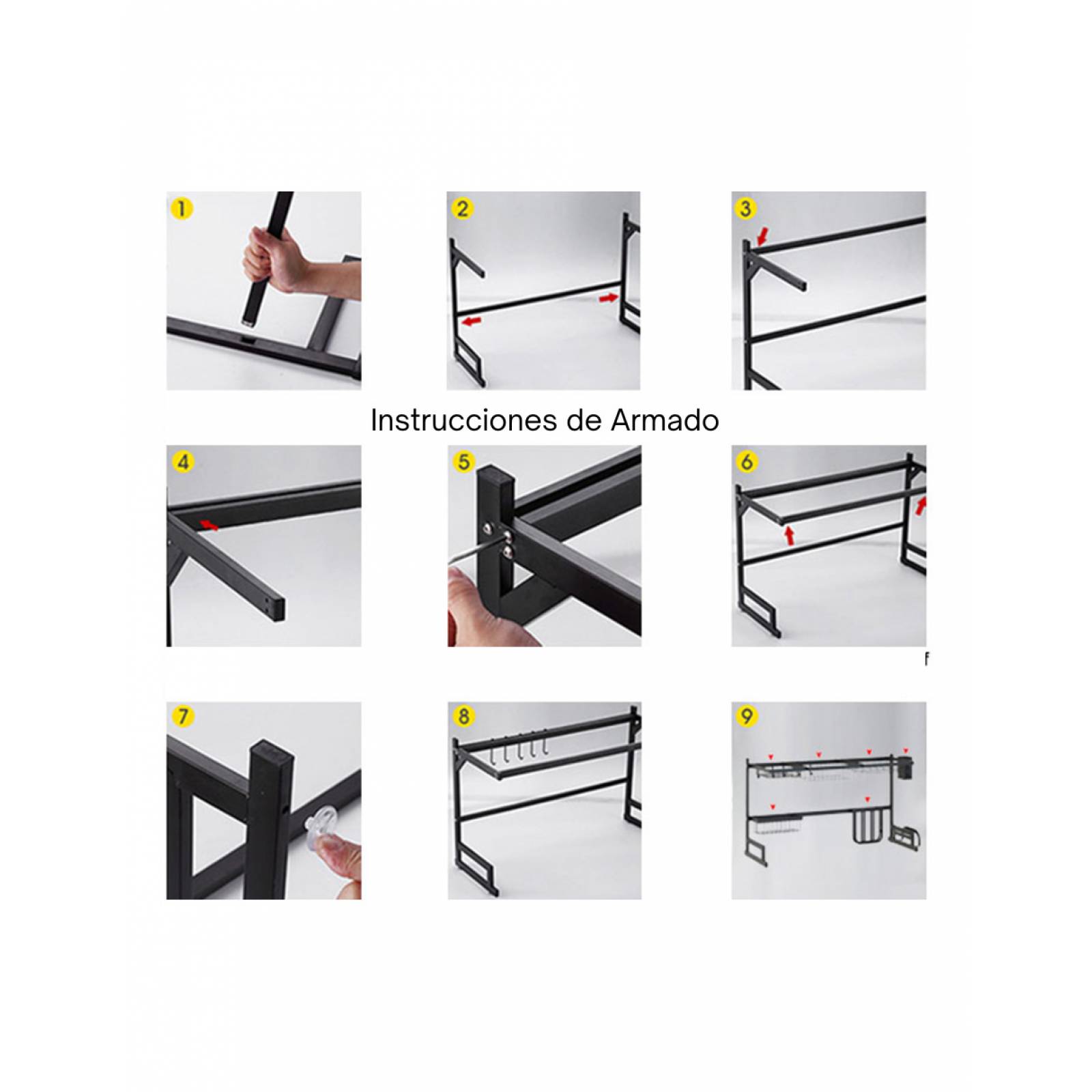 Escurridor De Trastes 2 Niveles Sobre Tarja Grande Cocina