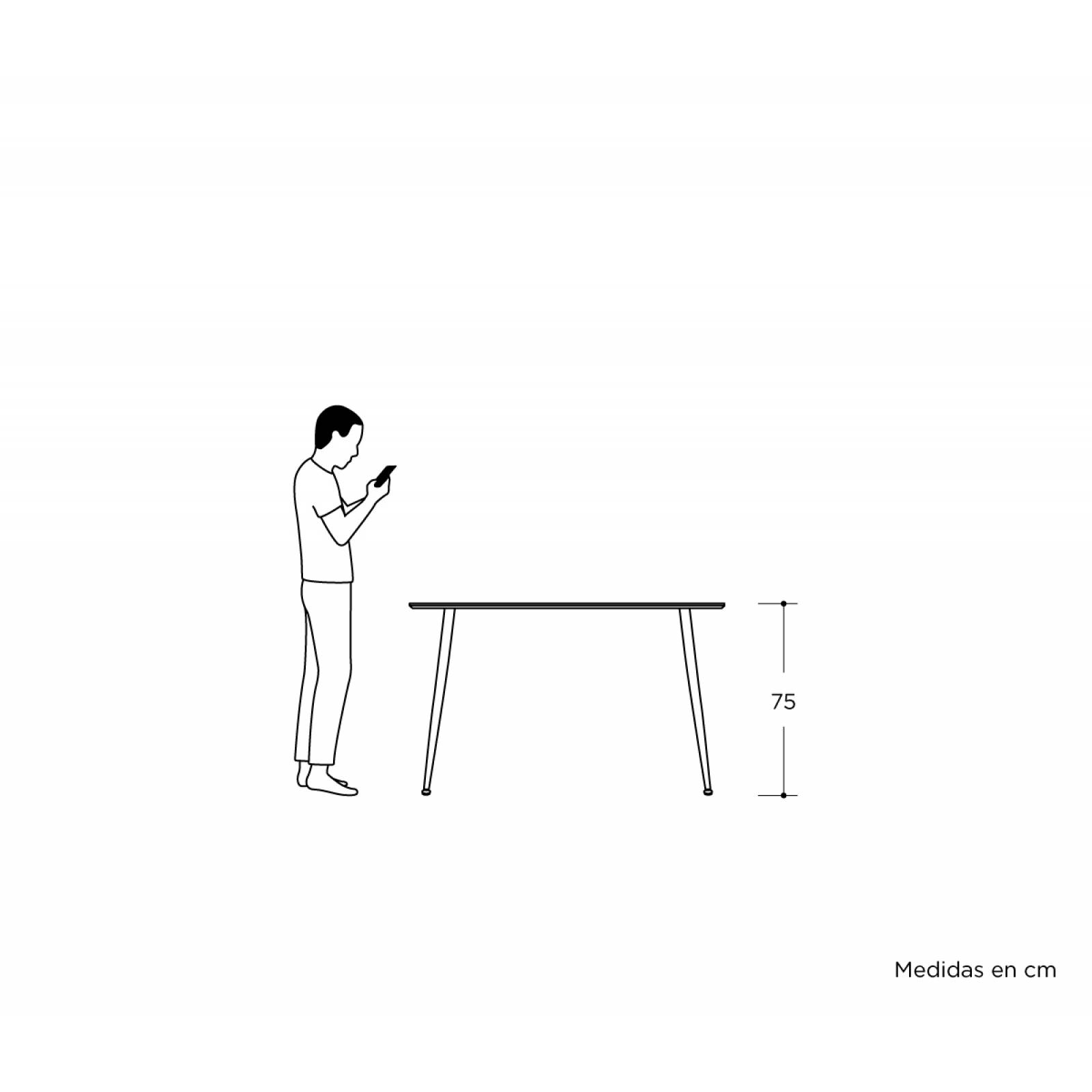 Mesa de comedor Parquis 120cm   Nogal