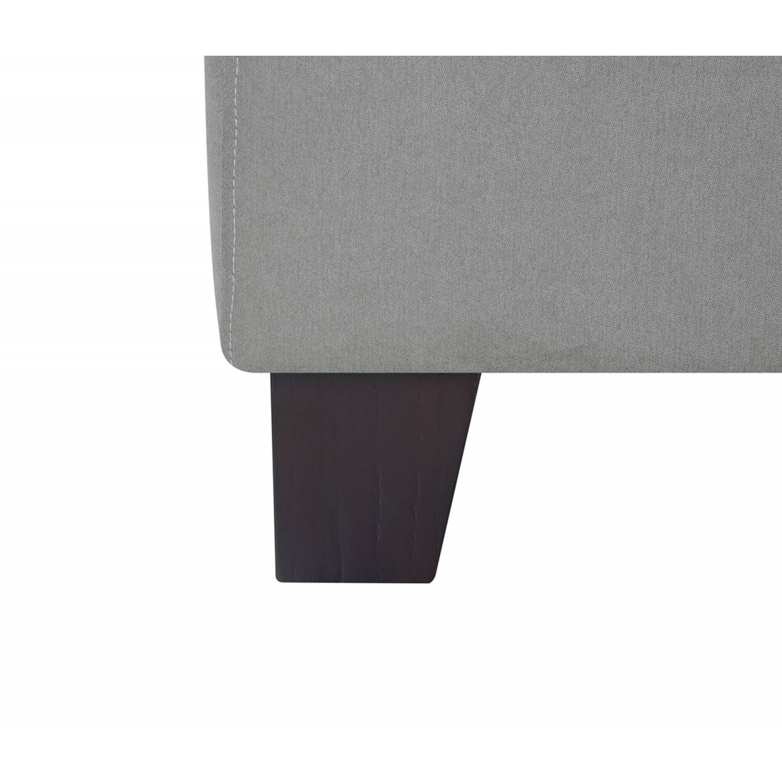 Base de cama matrimonial Alva   Gris claro