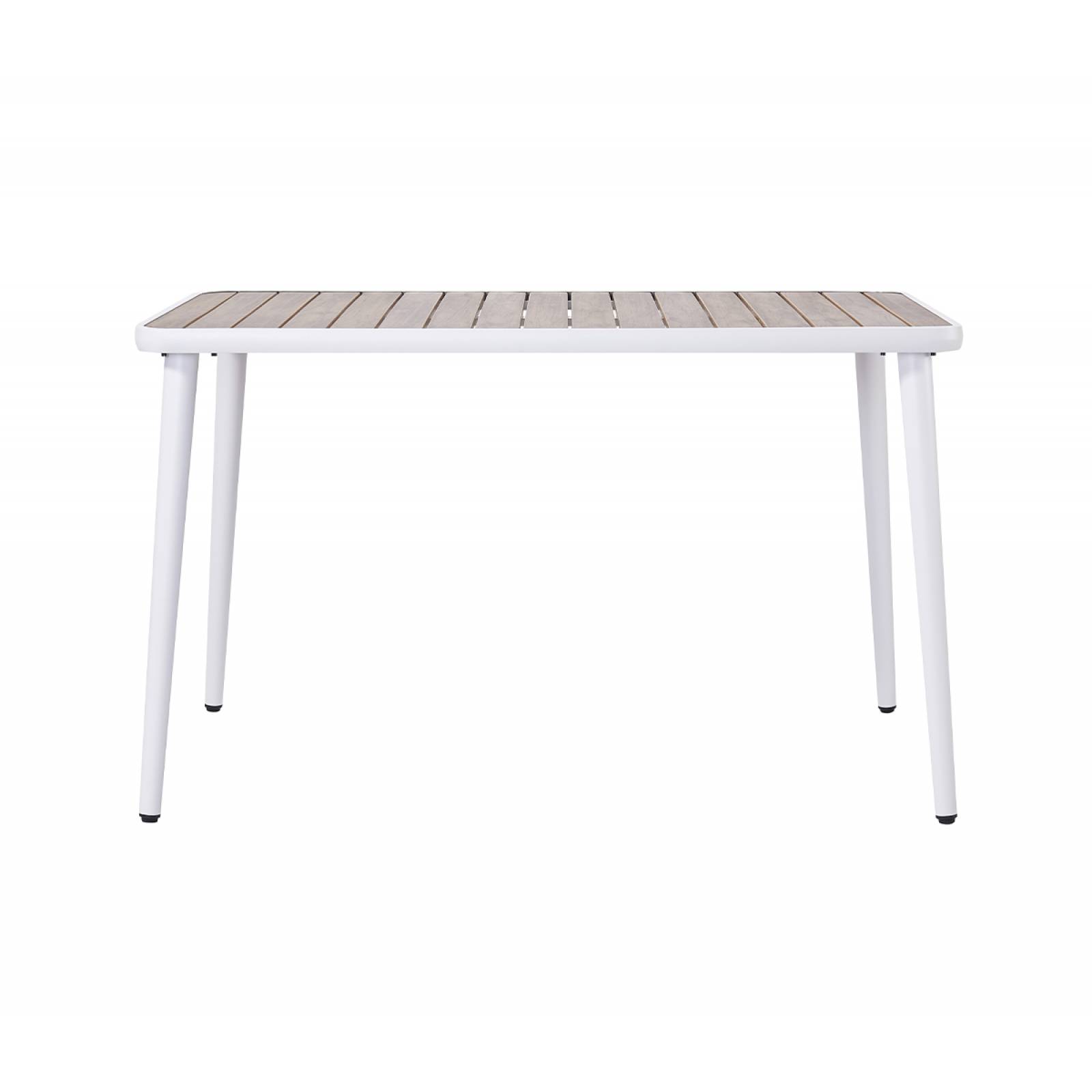 Mesa de comedor Trento rectangular encino   Blanco