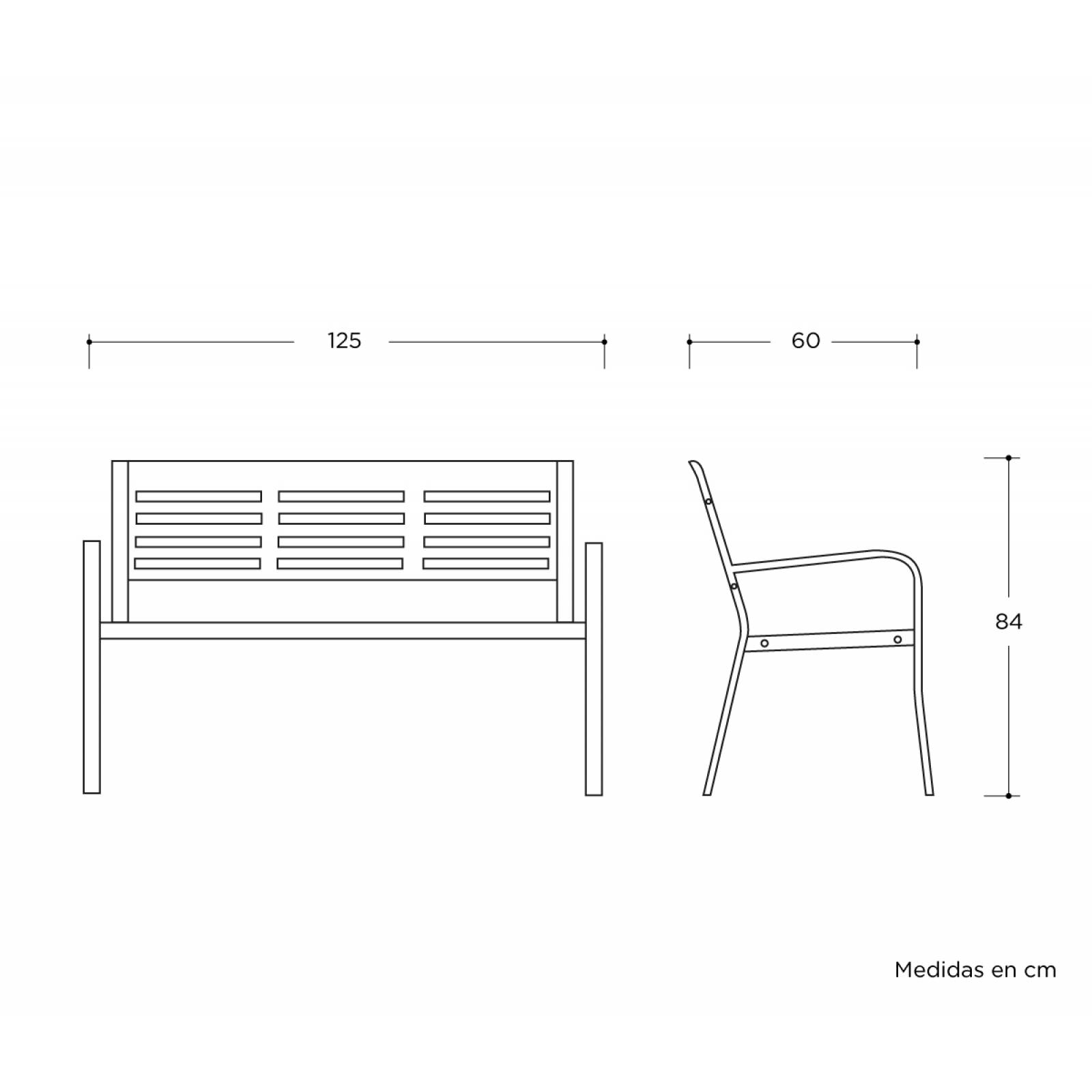 Banca para exterior Torino   Rojo
