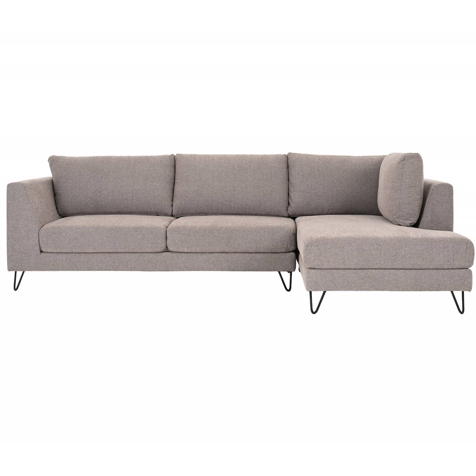 Sala esquinera derecha Yoco pata negra   Taupe