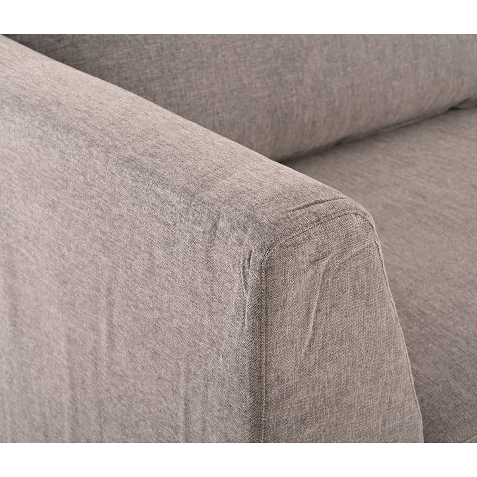 Sala esquinera derecha Yoco pata negra   Taupe