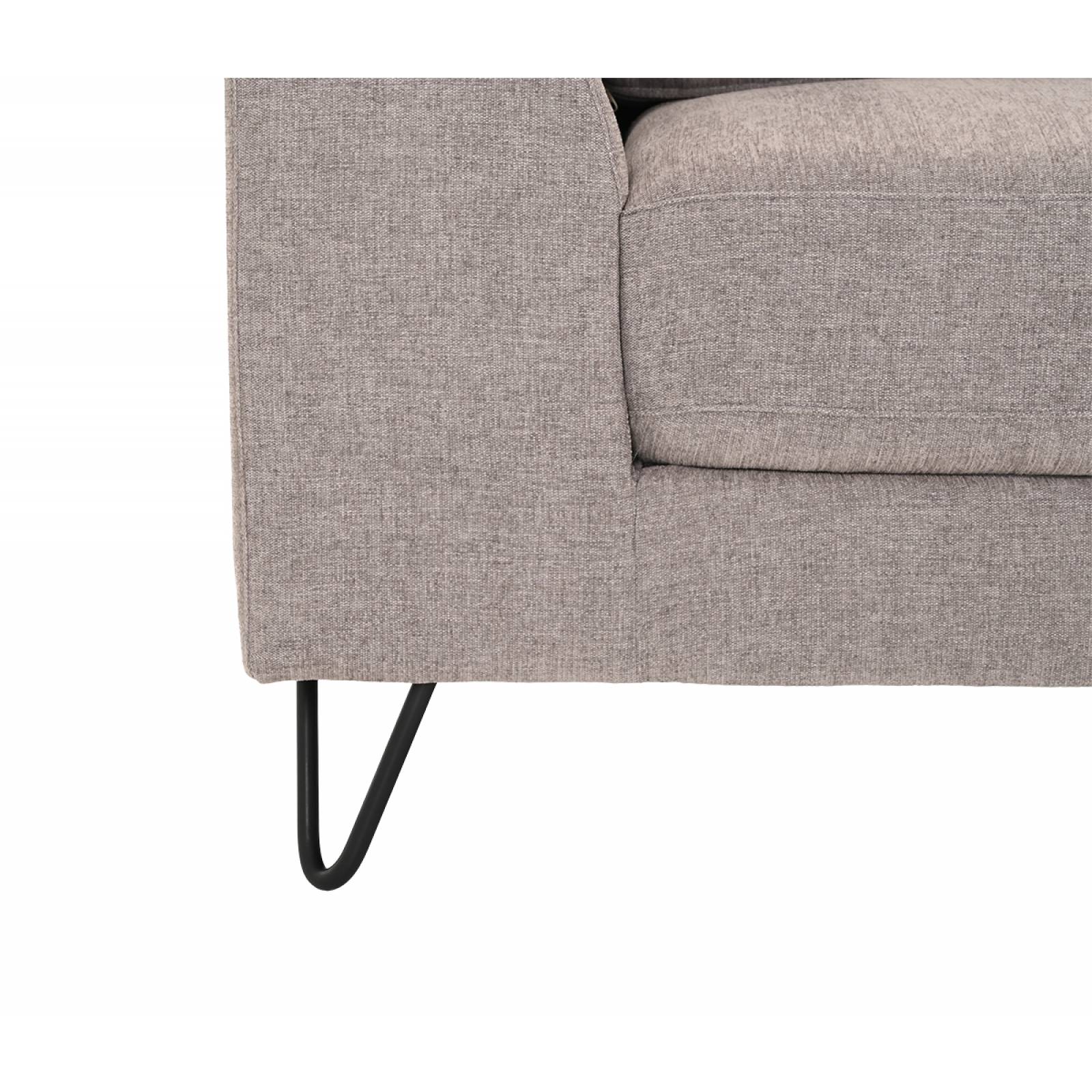 Sala esquinera derecha Yoco pata negra   Taupe