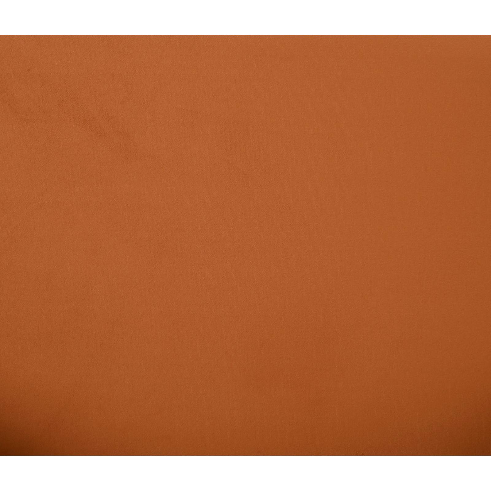 Sillón Jitotol terciopelo pata Nogal   Naranja