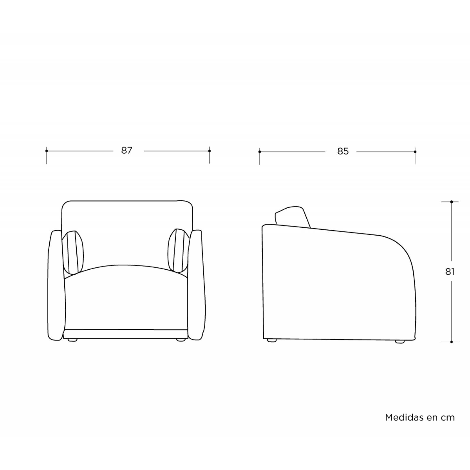 Sillón Mendiola terciopelo Verde oscuro