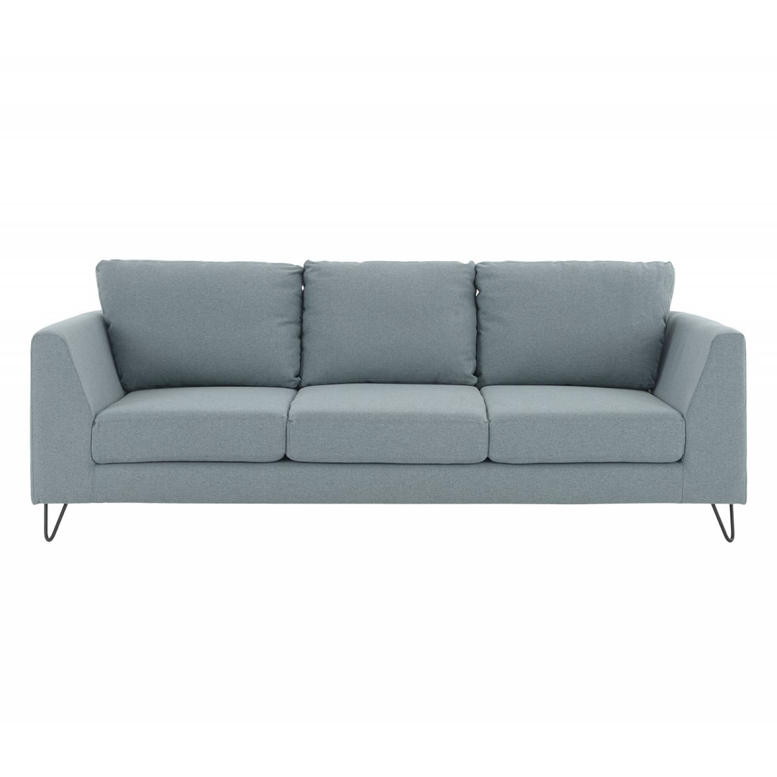 Sofá 3 cuerpos Yoco pata negra   Verde claro