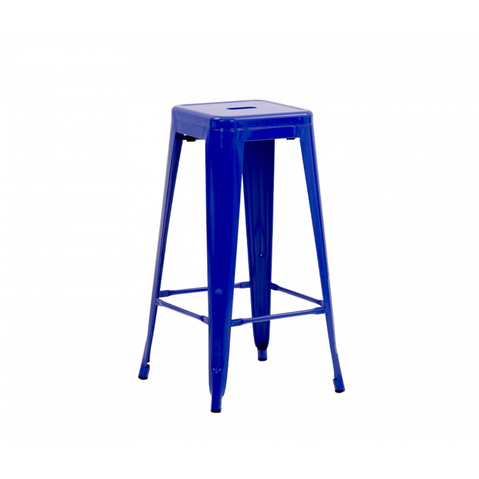 Banco alto réplica Tolix 77 cm   Azul marino