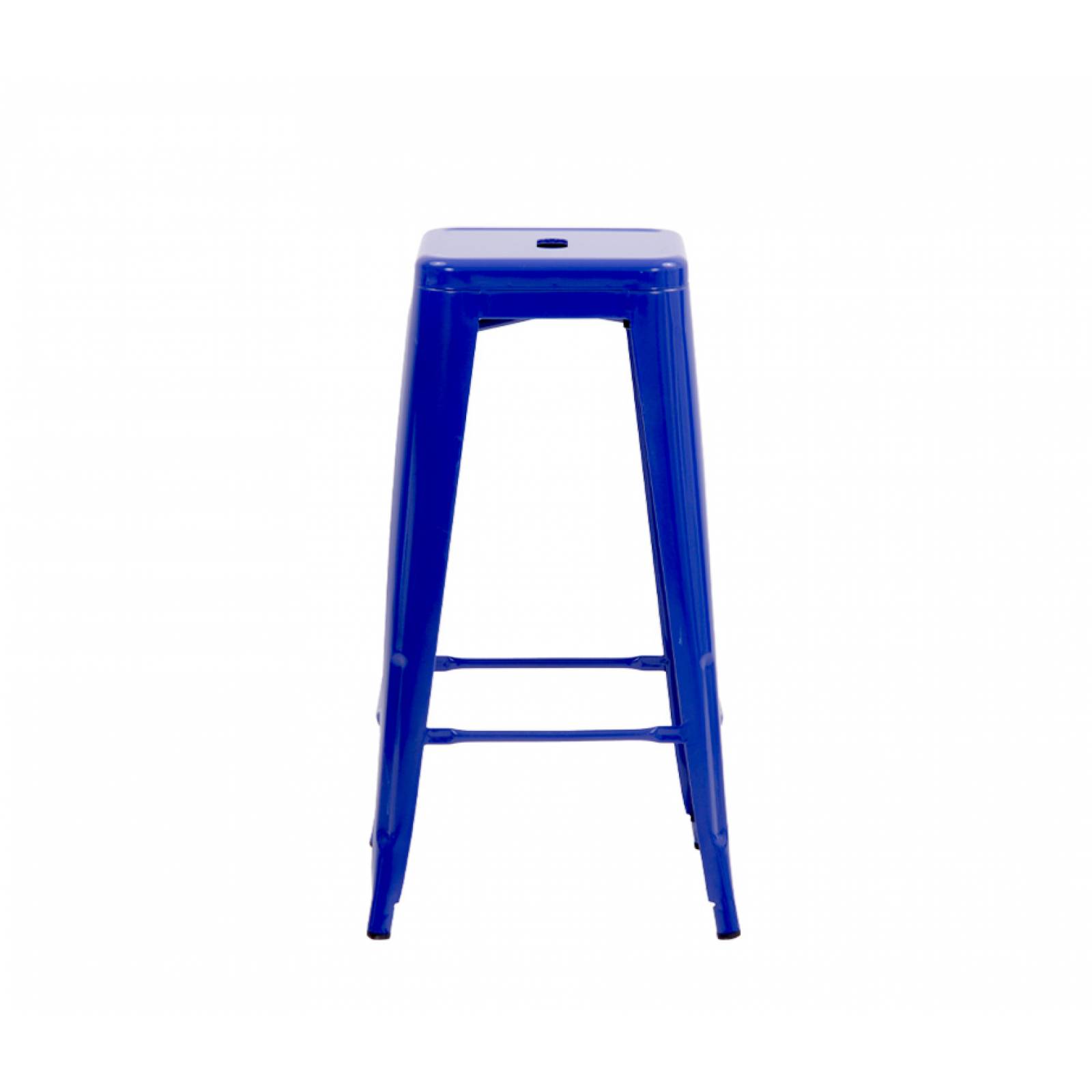 Banco alto réplica Tolix 77 cm   Azul marino