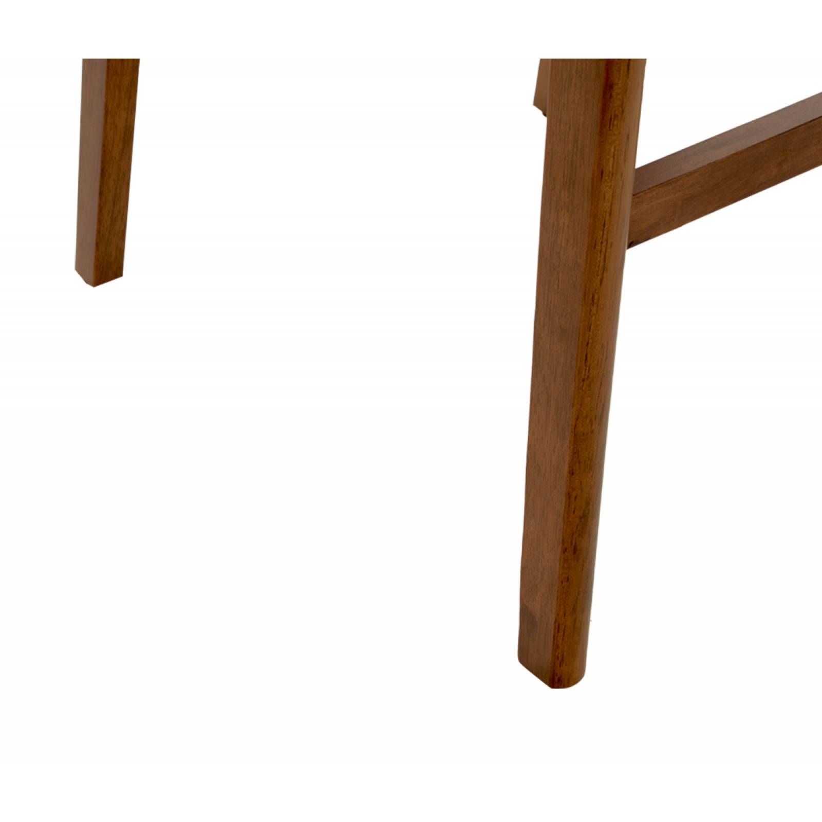 Banco alto Marcela nogal   Gris oscuro