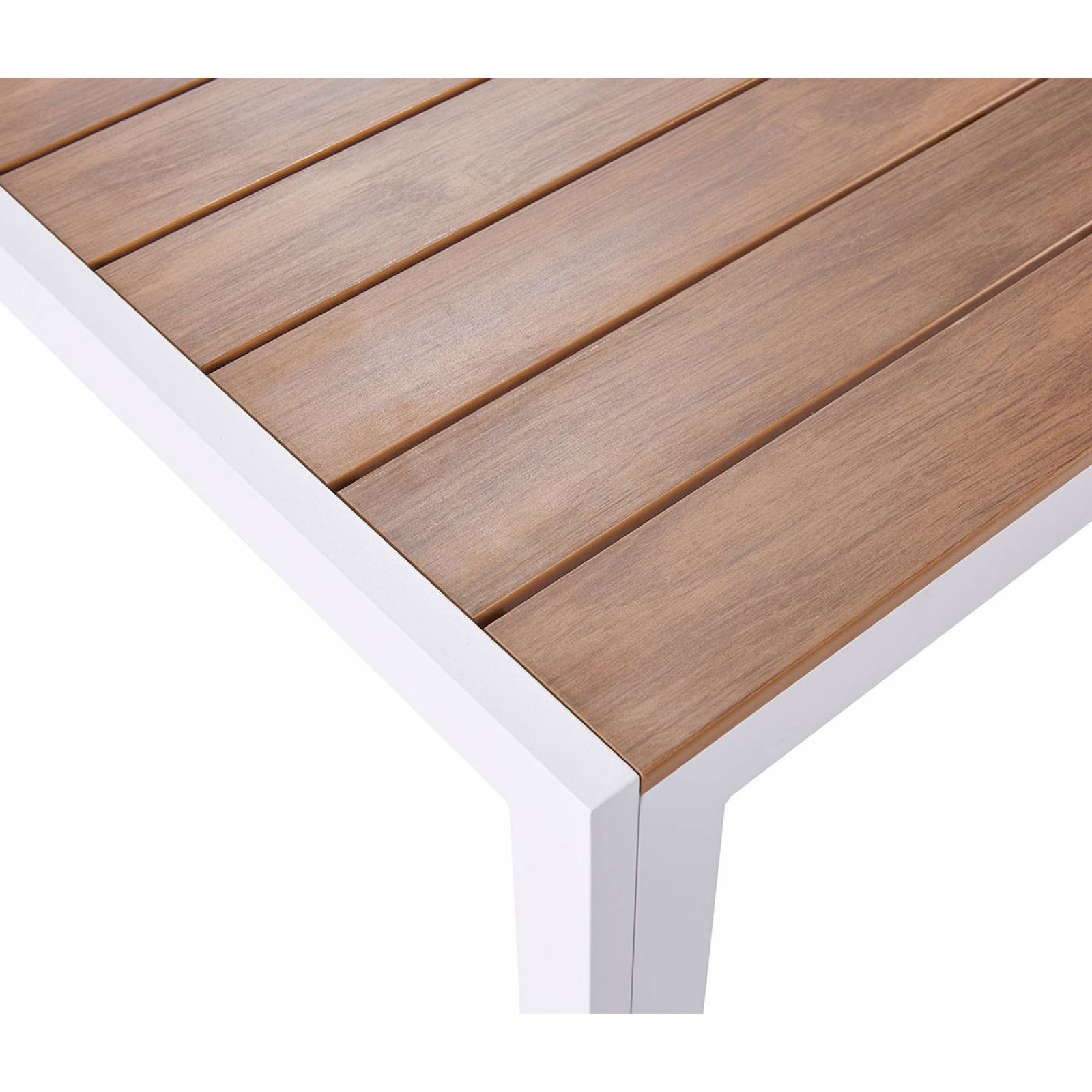 Mesa de comedor Pavia rectangular encino   Blanco