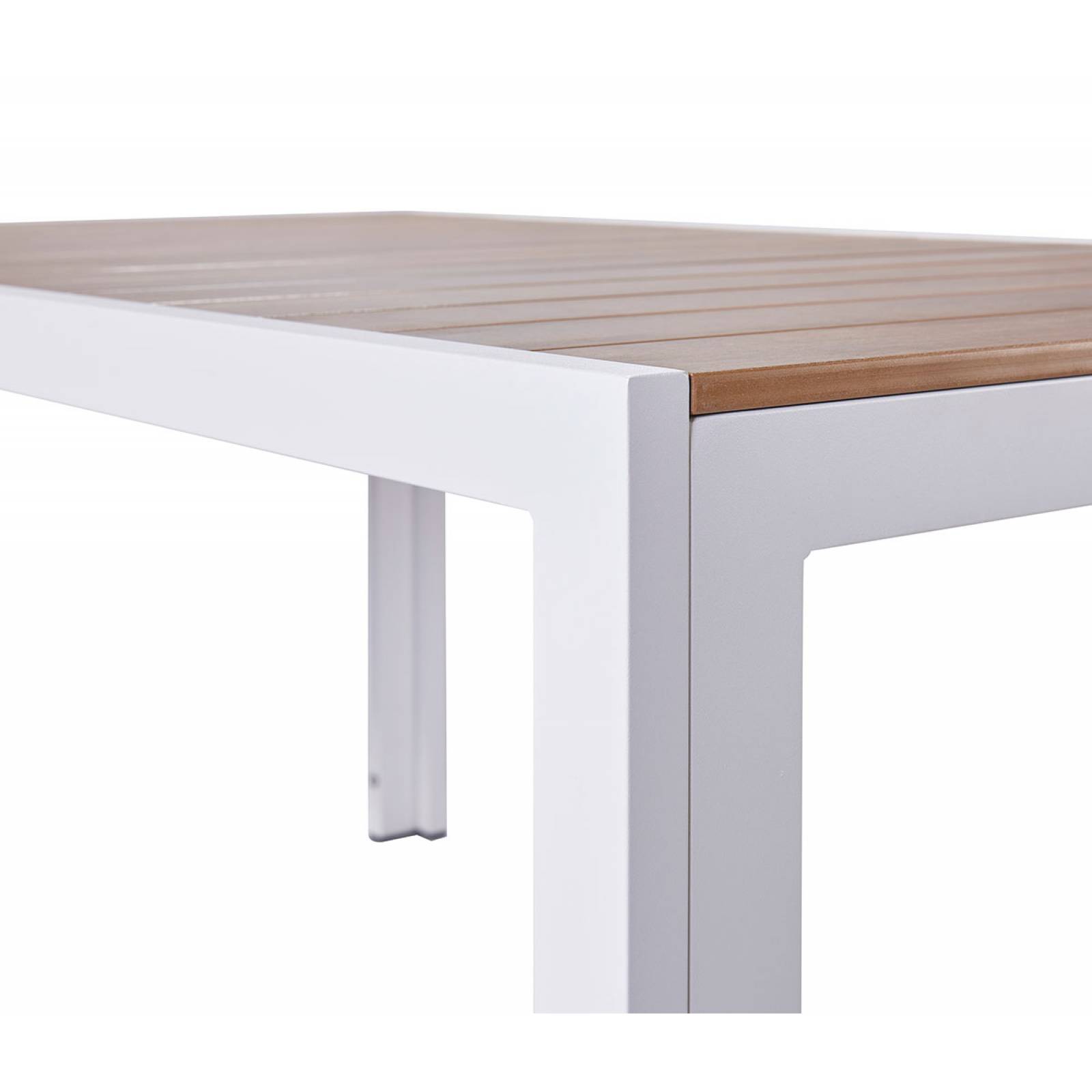 Mesa de comedor Pavia rectangular encino   Blanco