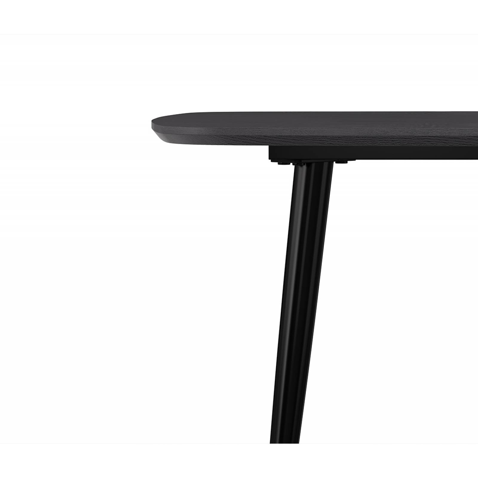 Mesa de comedor Sopra 150 cm pata negra Negro
