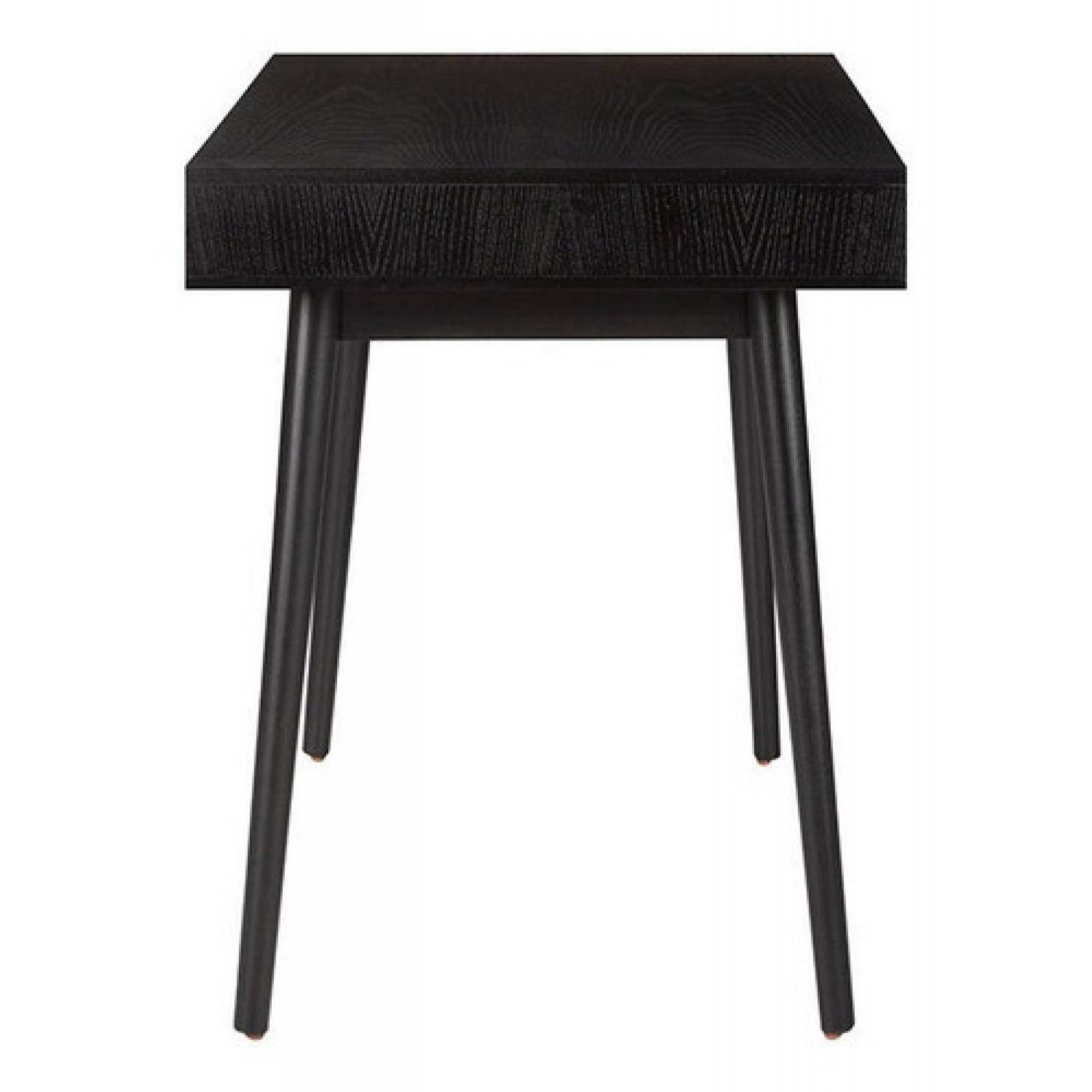 Escritorio Gaia Breton Madera Negra Ejecutivo Moderno Gris