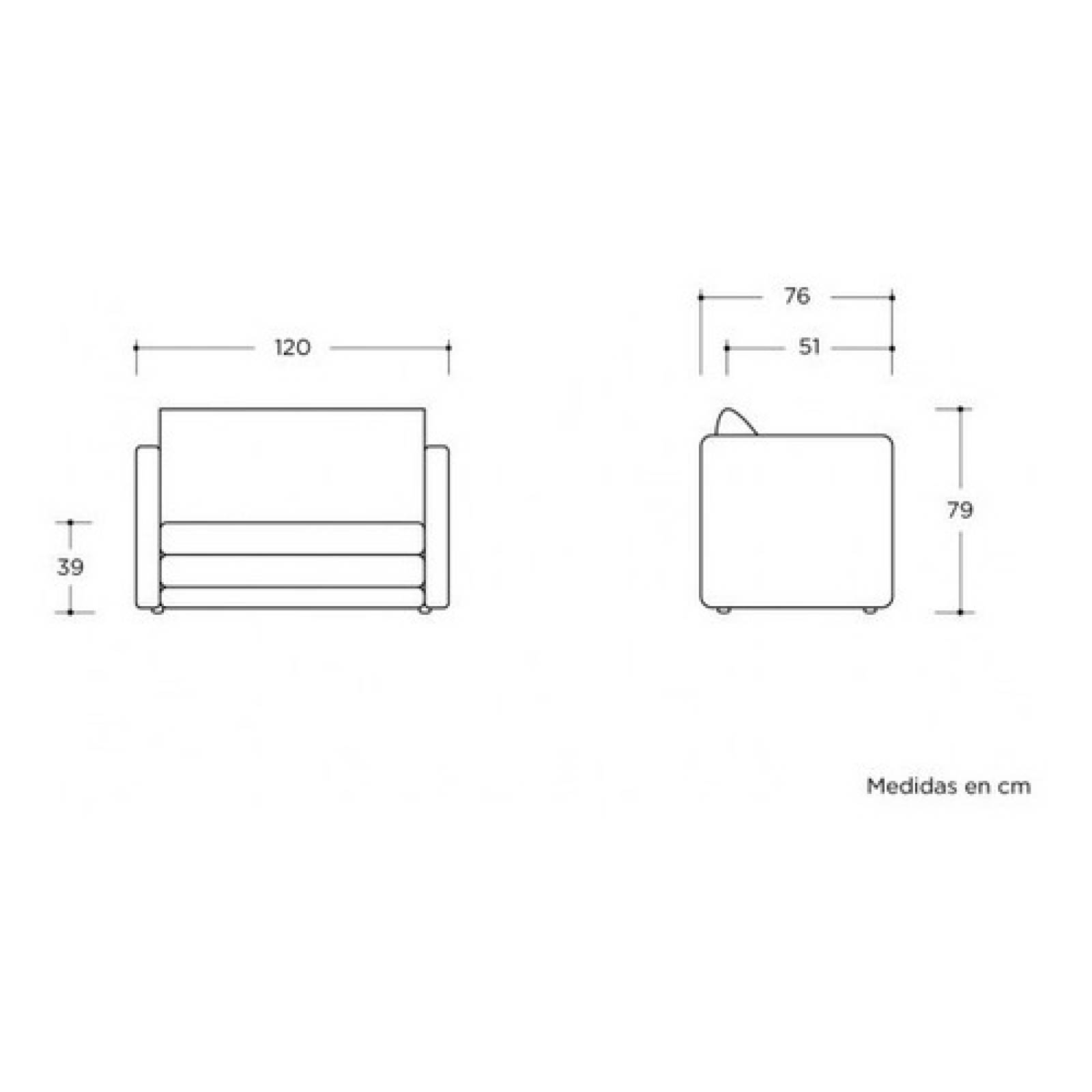 Sofá Cama Ludor   Gris Oscuro
