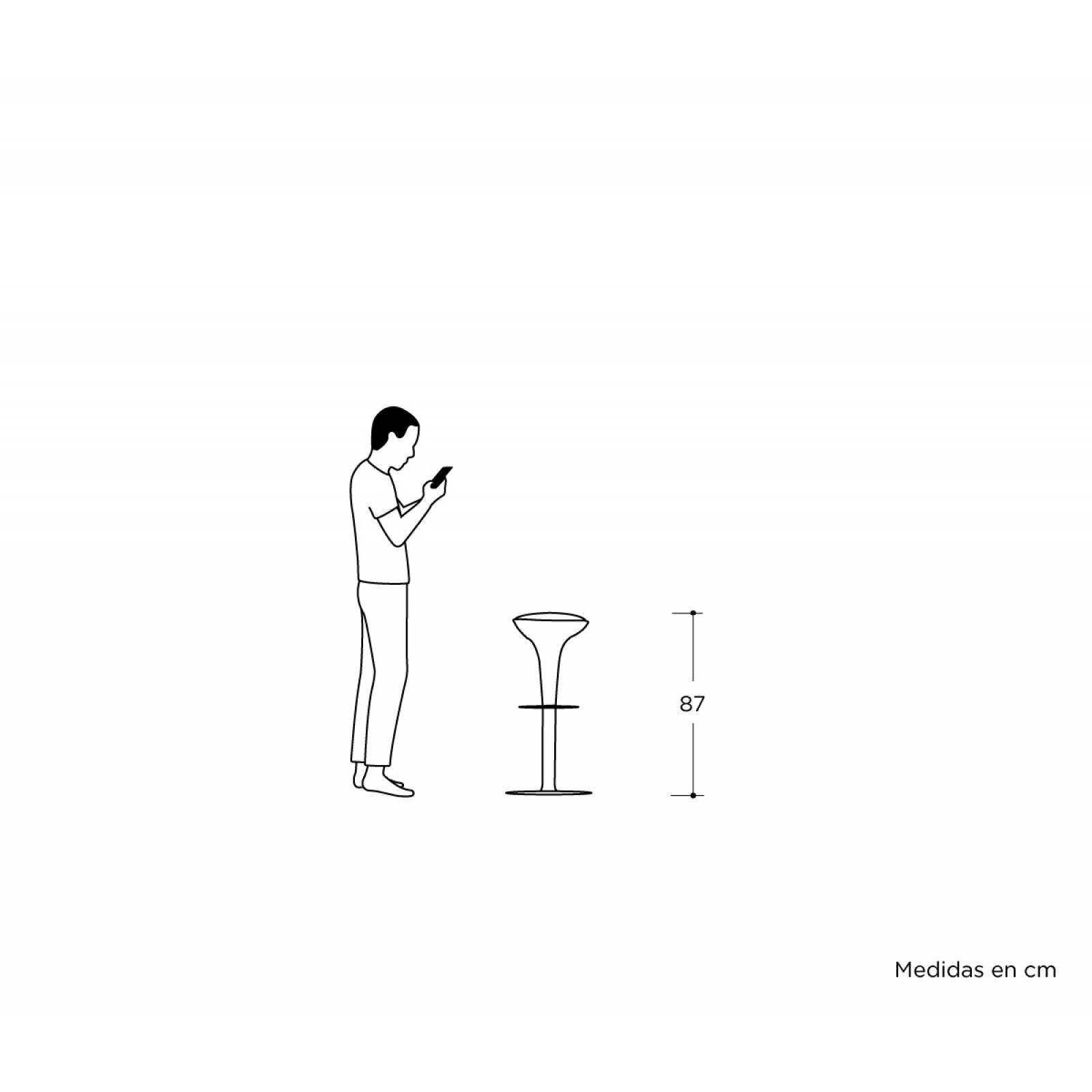 Banco alto Sánchez   Azul