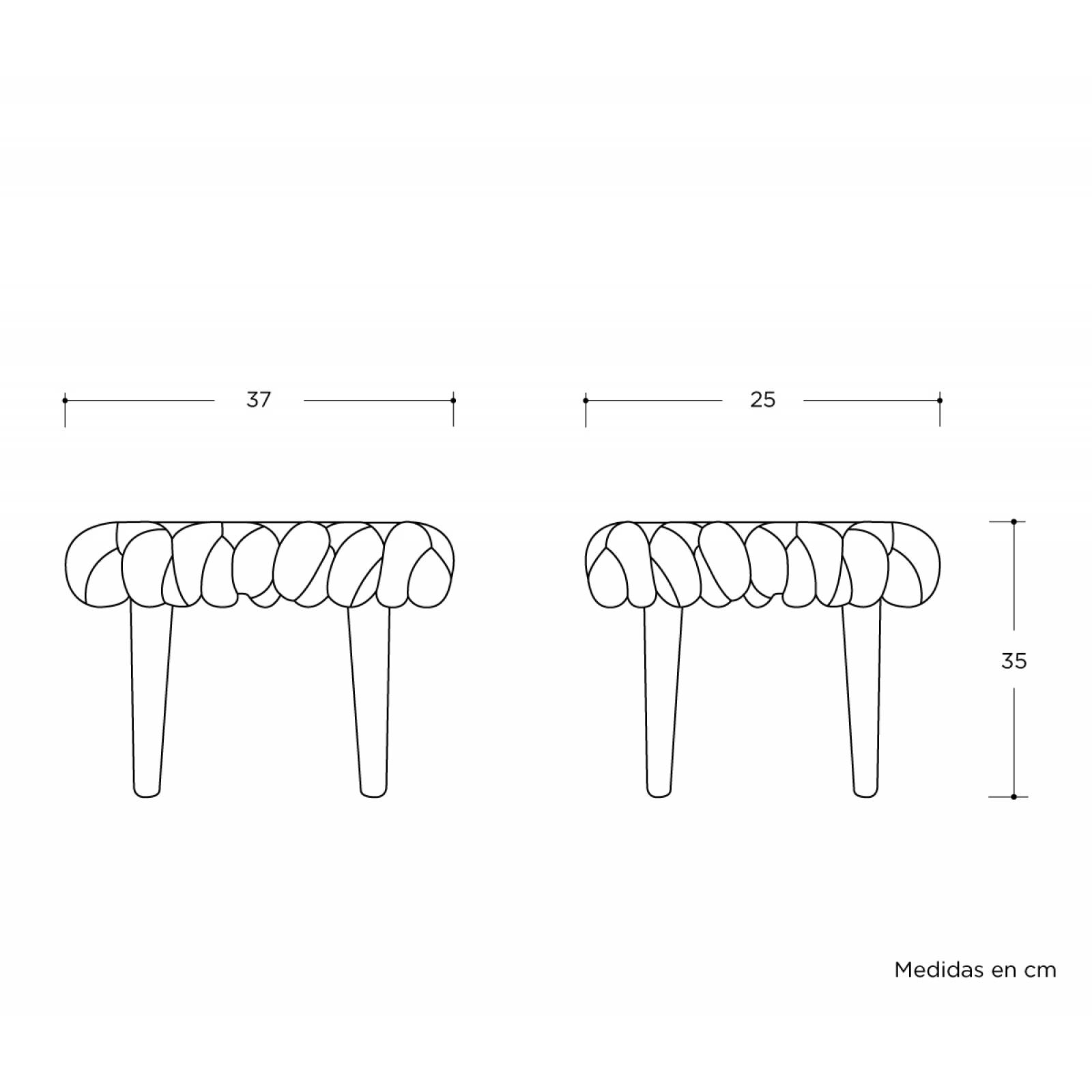 Banco bajo Chirrion Rosa