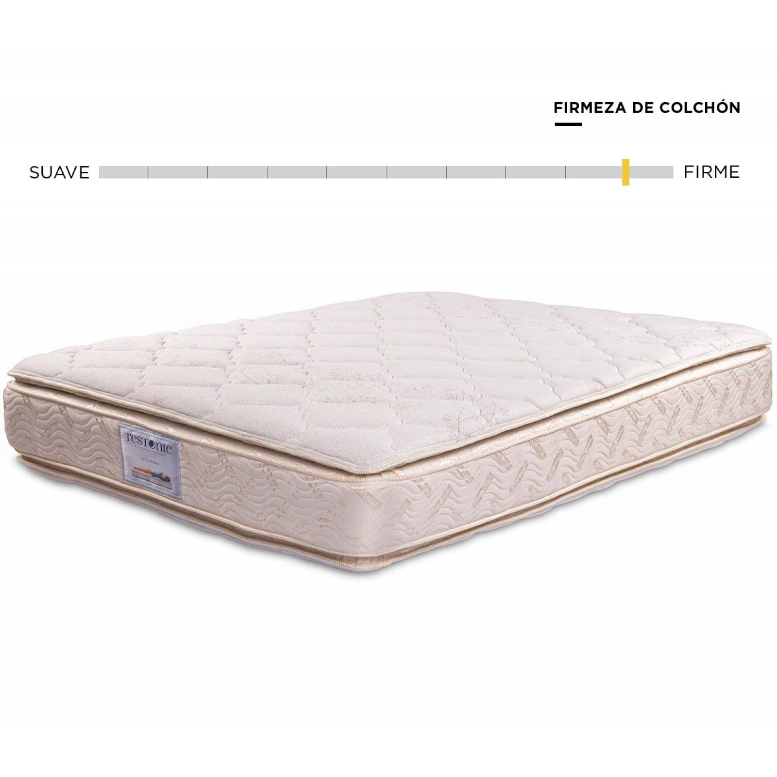 Colchón king size Academy Restonic Blanco