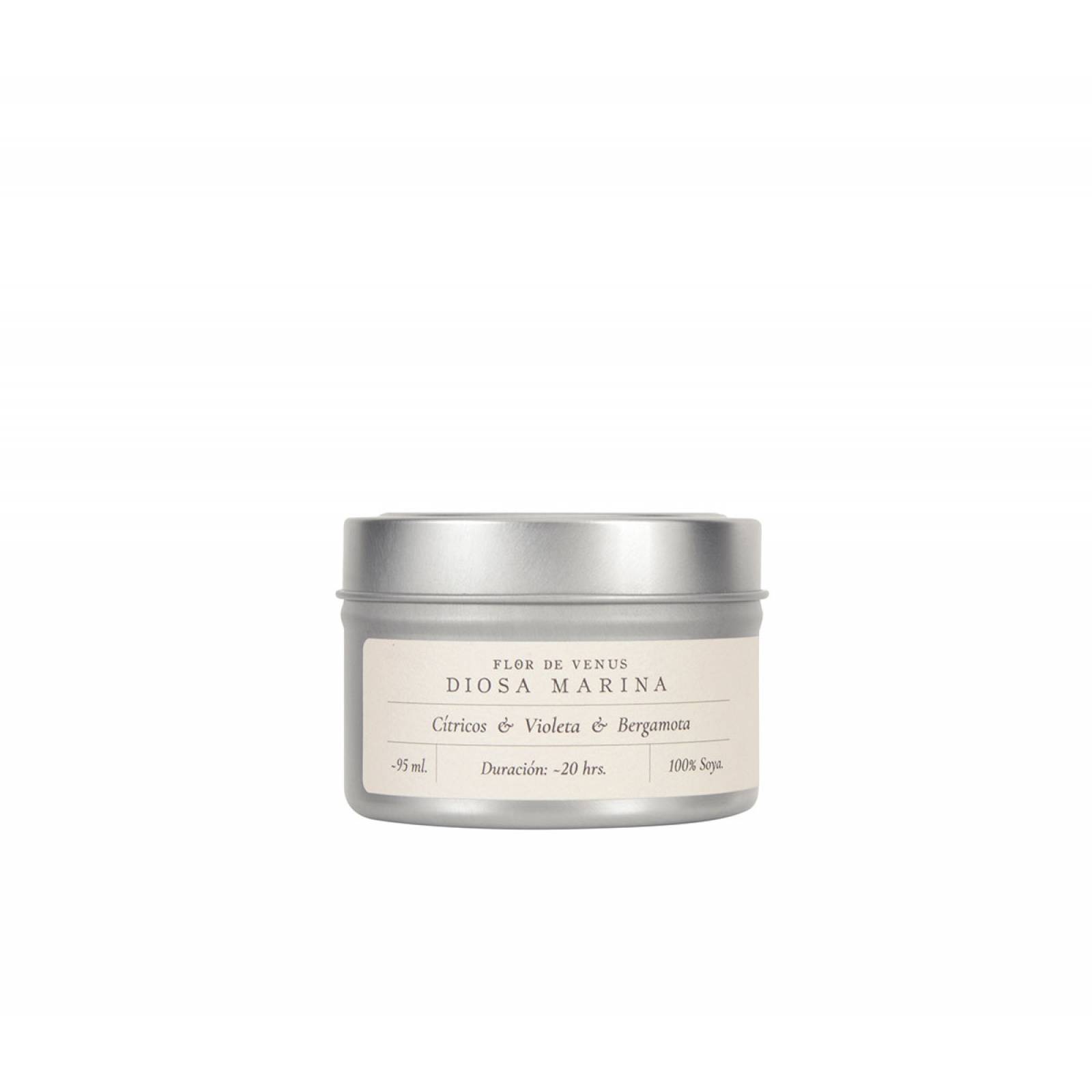 Vela aromática Diosa marina Plata