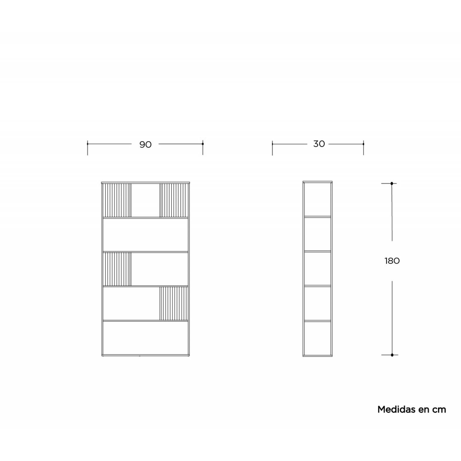 Librero Tilipan chico   Dorado