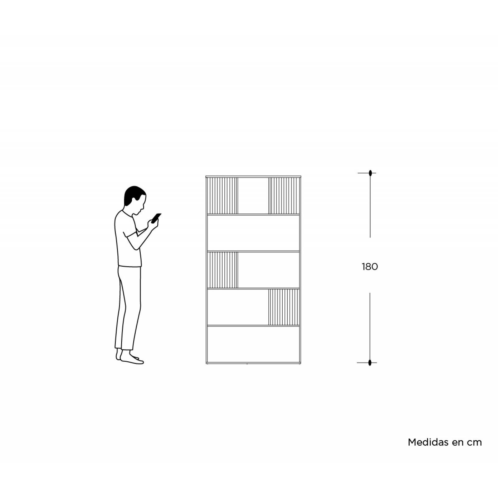 Librero Tilipan chico   Dorado