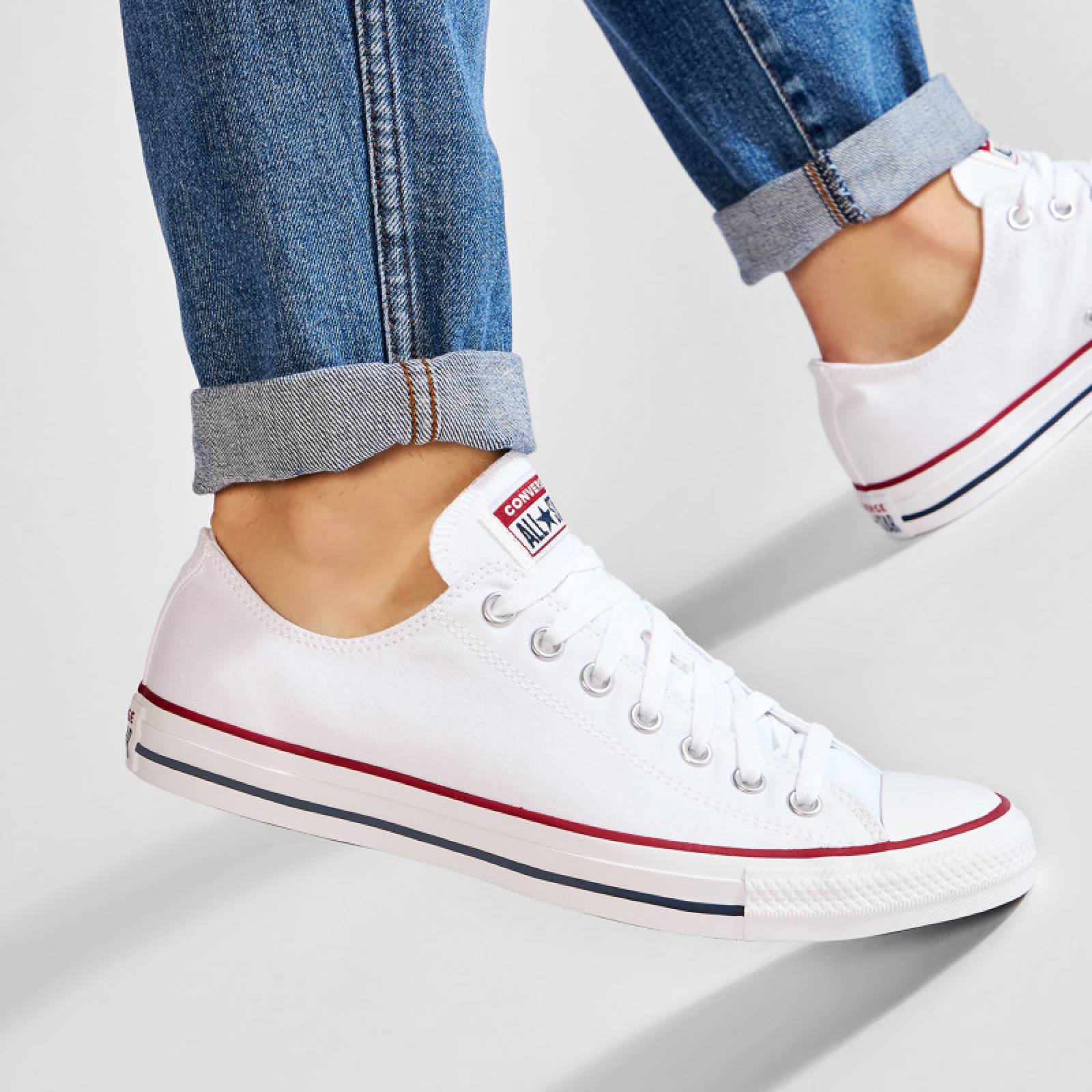 Tenis Converse Unisex Choclo Lona M7652 Blanco