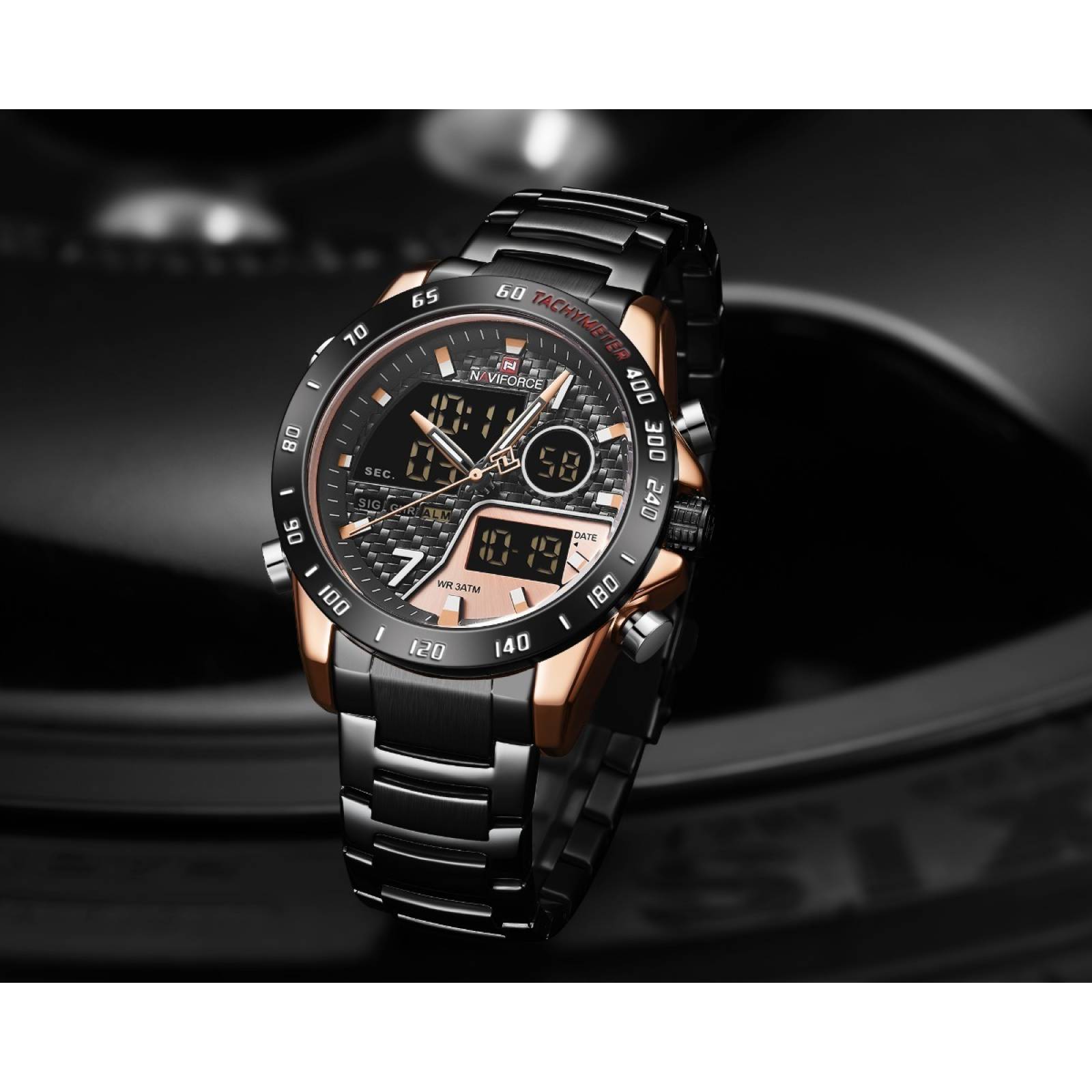 Reloj Hombre Original Militar Digital Naviforce Ng Nf9171