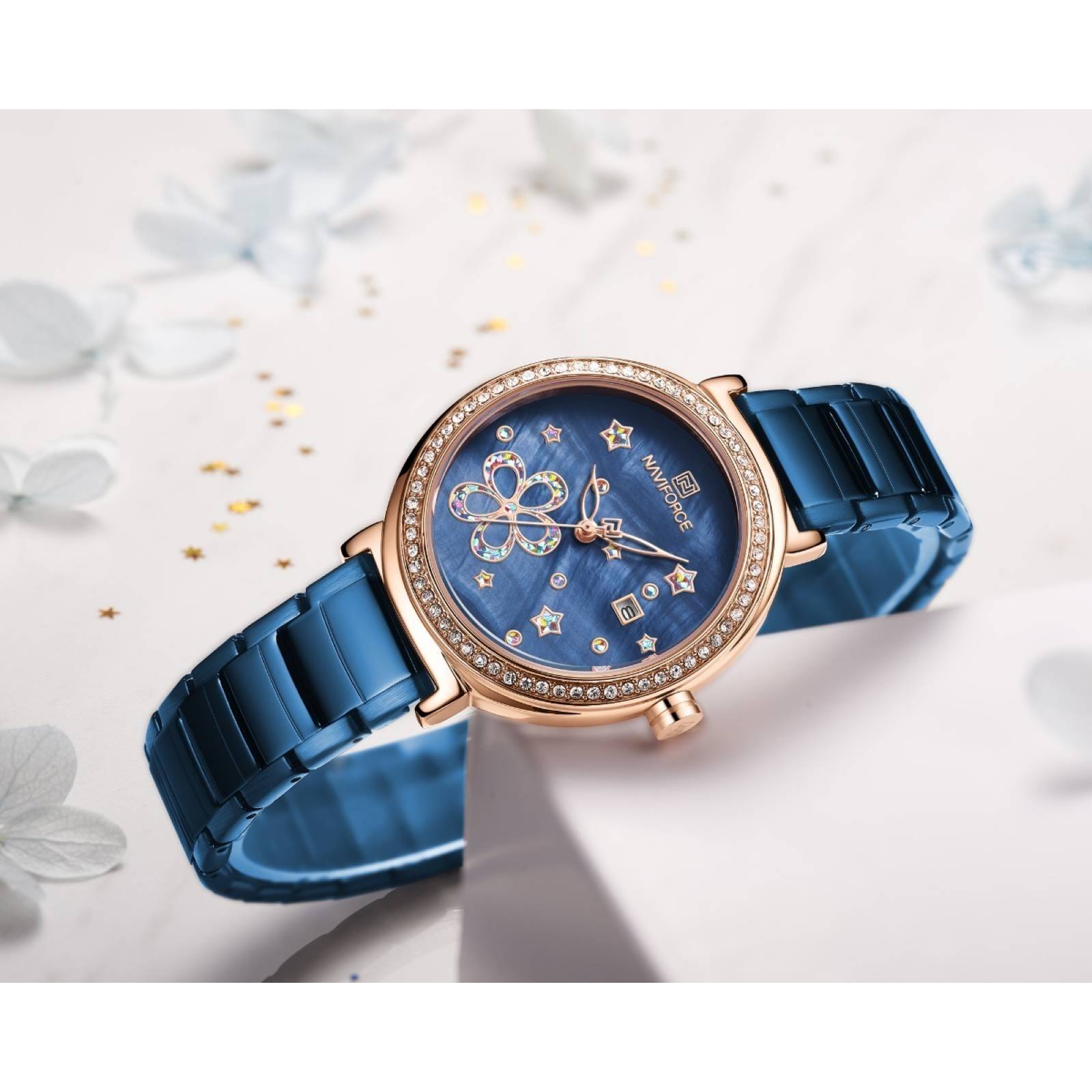 Reloj  Naviforce Original Mujer Dama Acero Elegante 5016az