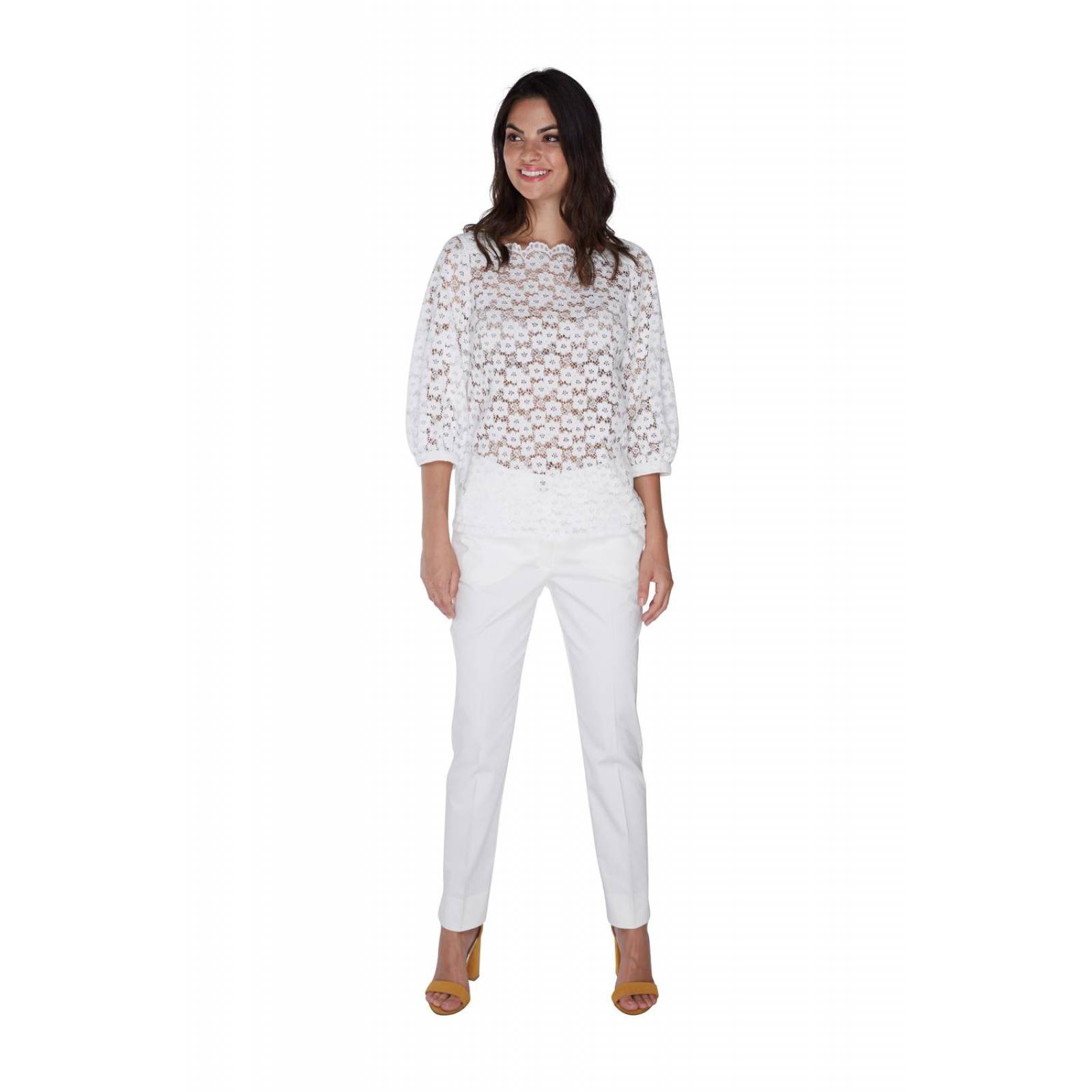 Blusa de Mujer Marsel Bordada Casual y Formal 