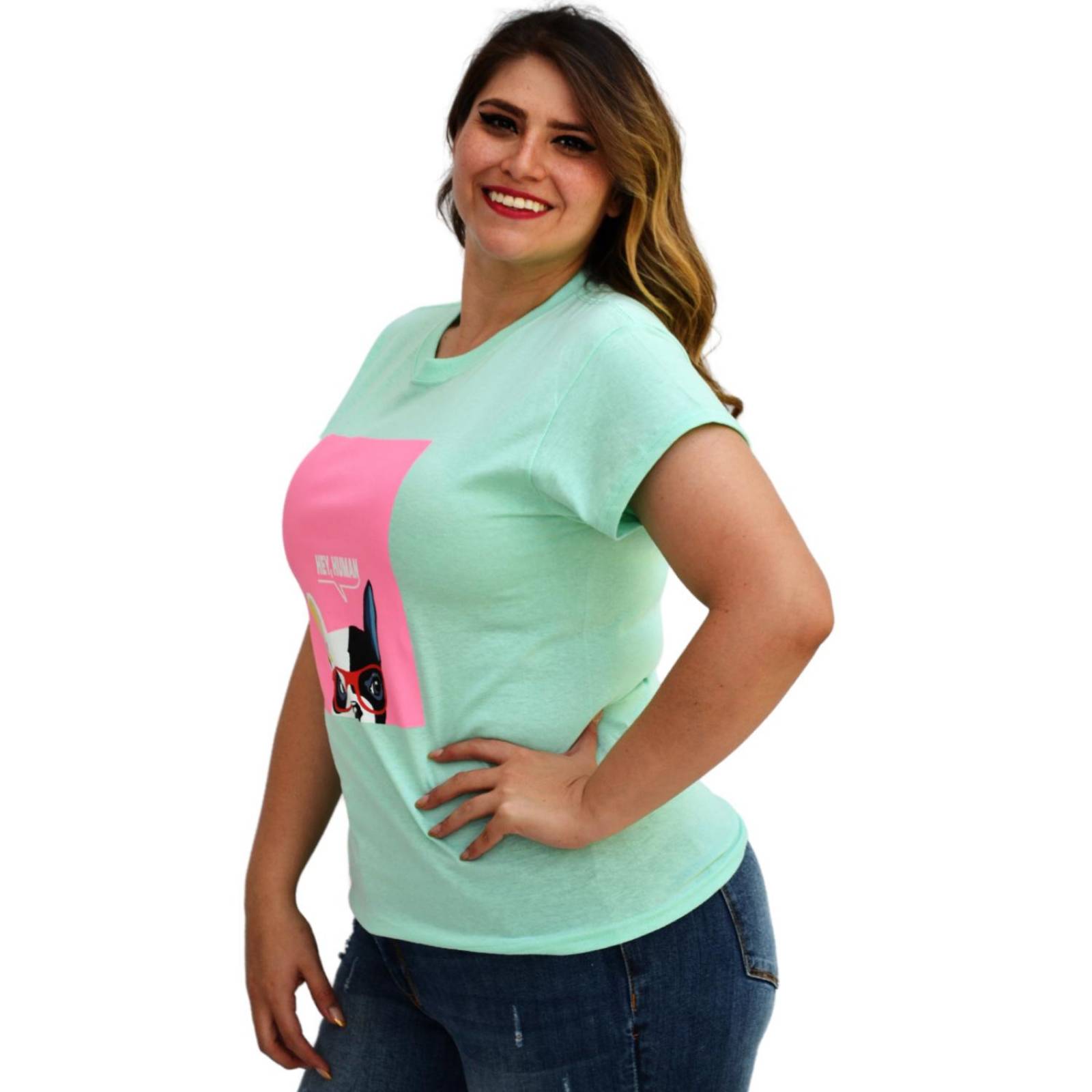 Playera talla extra, modelo 9001-35 (menta) 
