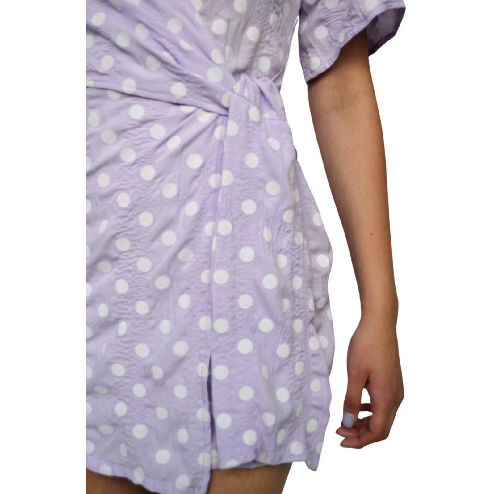 Vestido cruzado, modelo 0557 (Lila) 