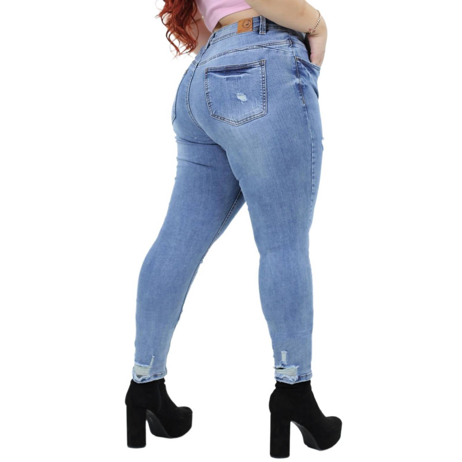 Jeans con destrucciones (talla extra), modelo 1690 