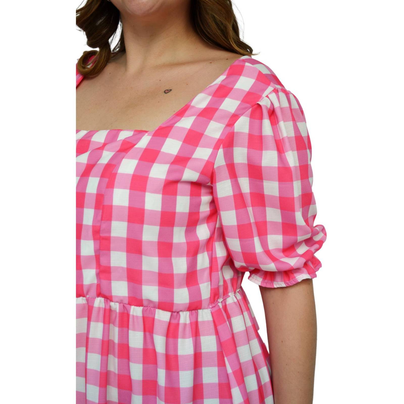 Vestido con manga bombacha (talla extra), modelo 4272 (Fiusha) 