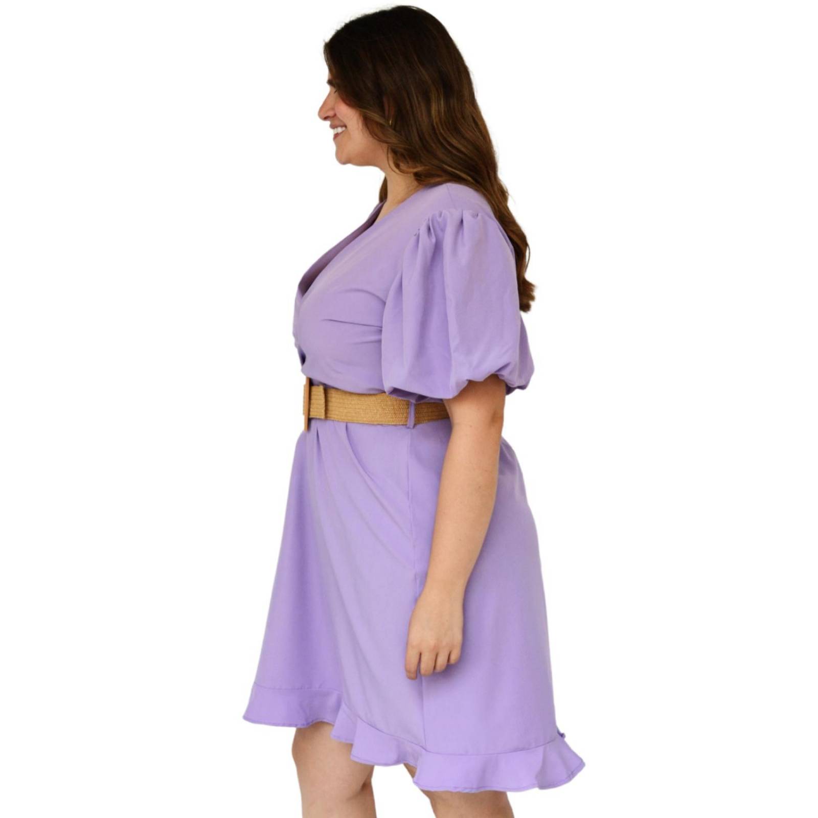 Vestido manga bombacha (Talla extra) modelo 748 