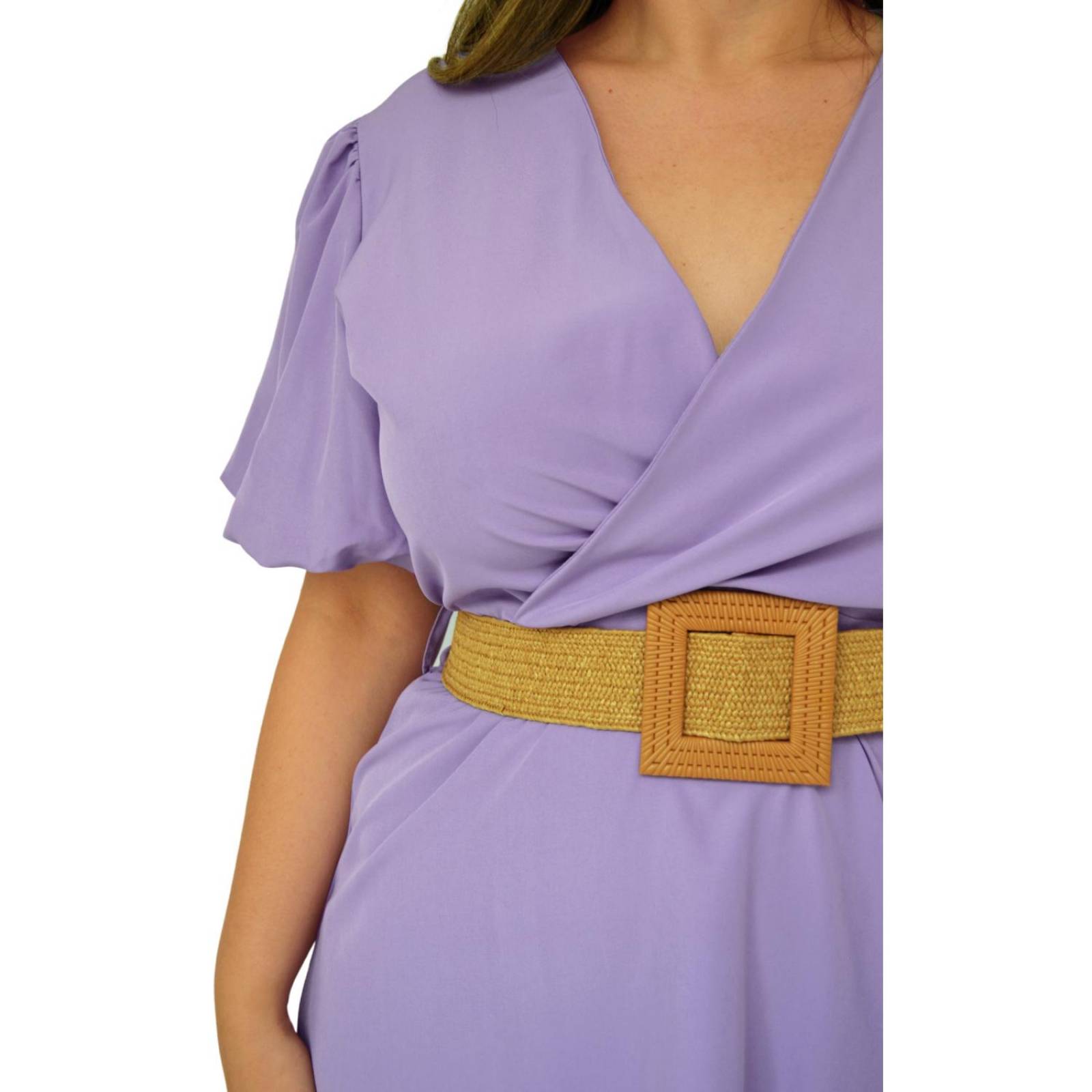 Vestido manga bombacha (Talla extra) modelo 748 