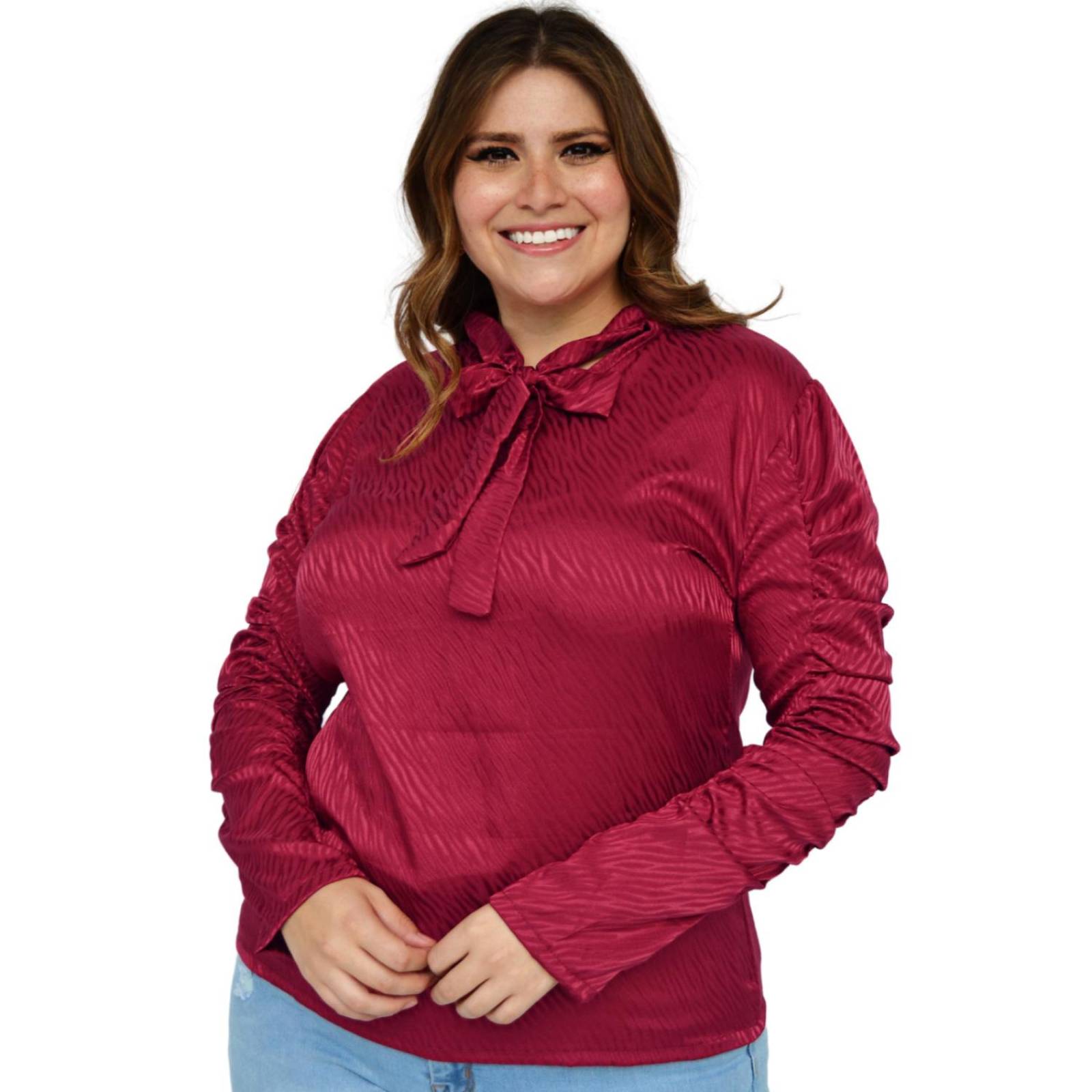 Blusa formal Roman Fashion/Tallas Extras, 1803 (Vino)