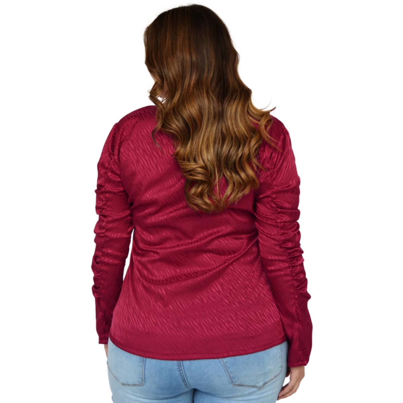 Blusa formal Roman Fashion/Tallas Extras, 1803 (Vino)