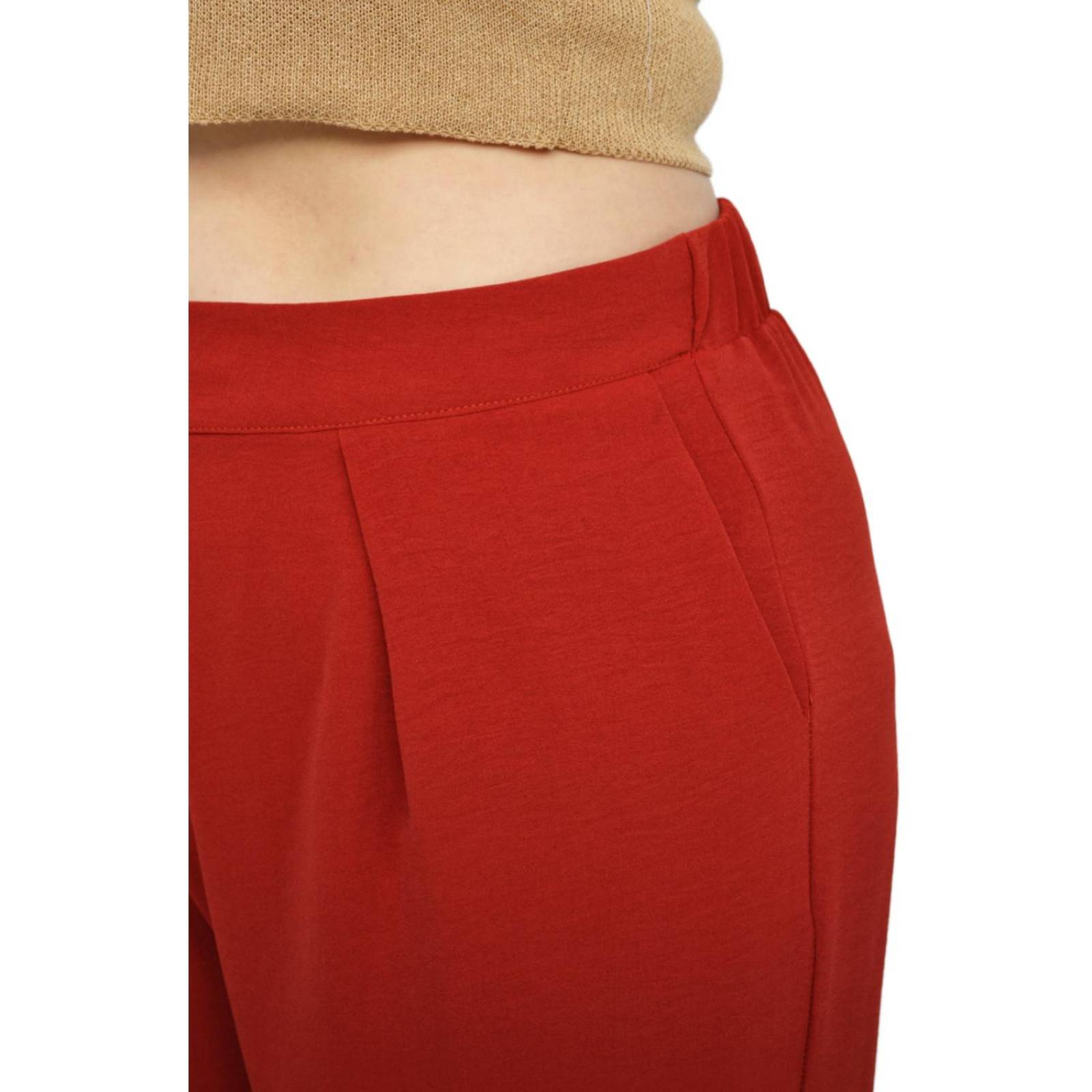 Pantalón pierna amplia Roman Fashion/Tallas Extras, 1982 (Ladrillo) 