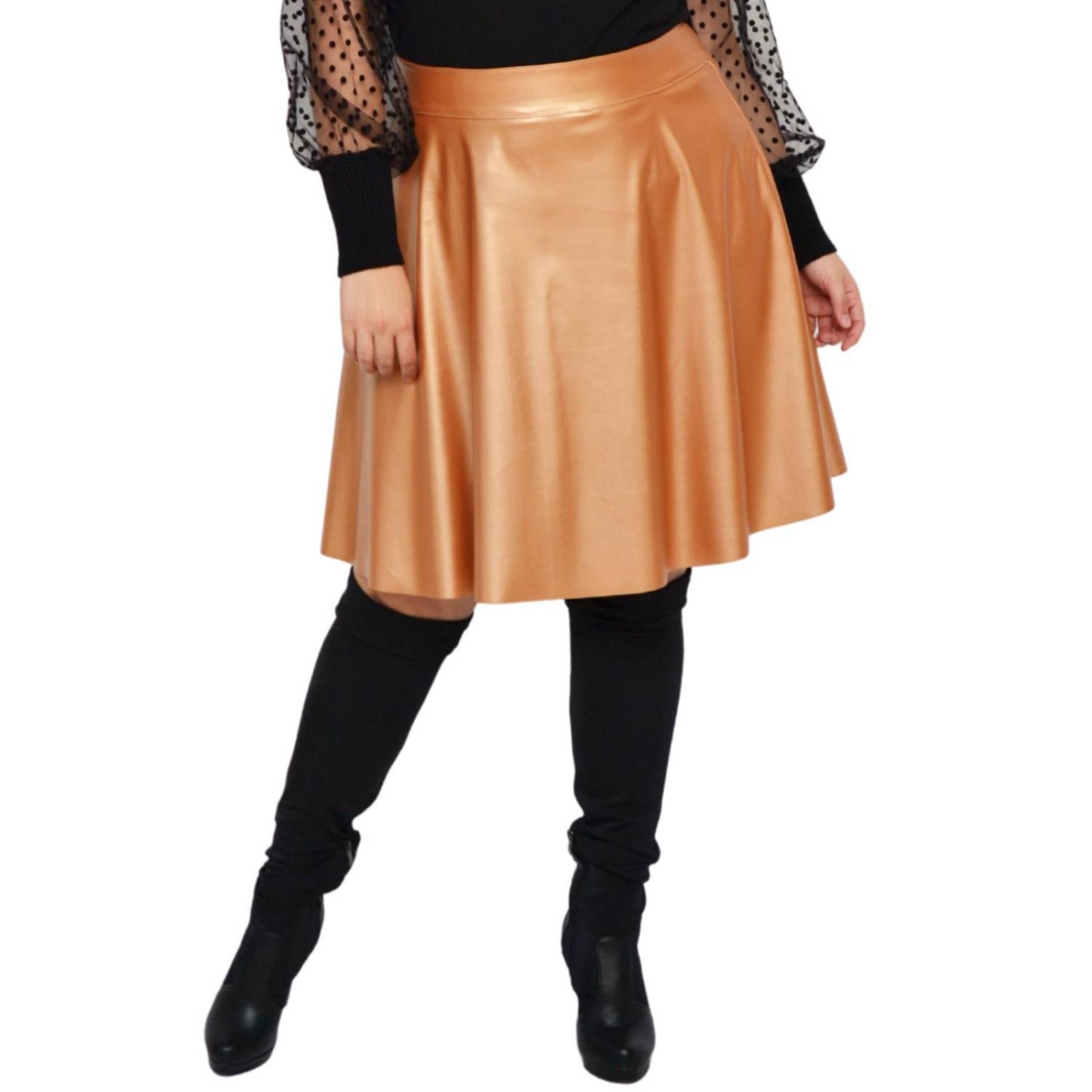 Falda talle alto Roman Fashion/Tallas Extras, 9508 (Dorado) 