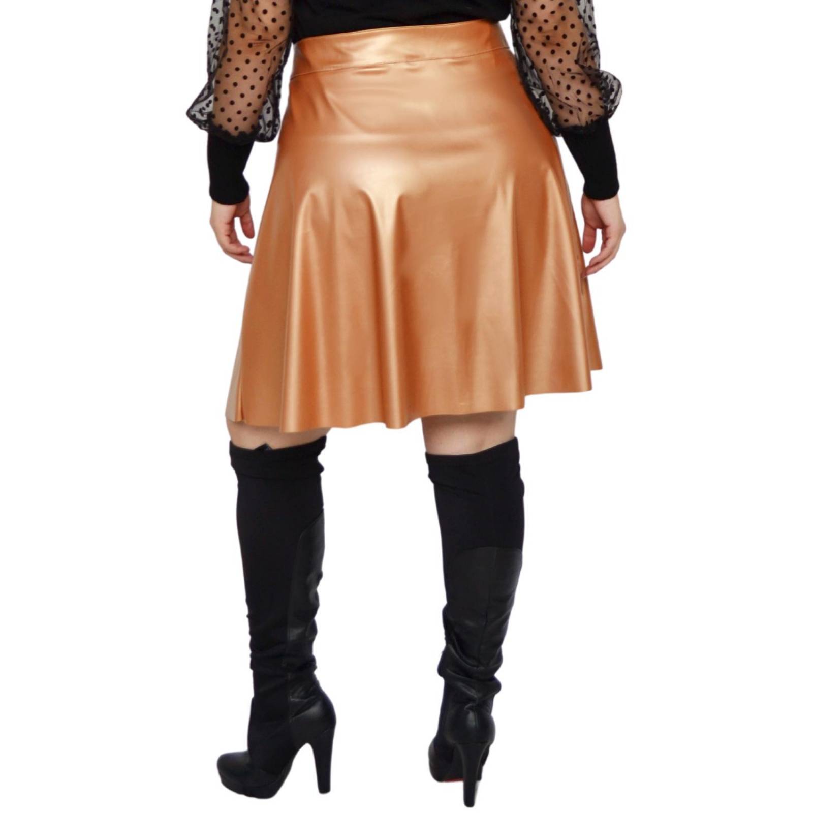 Falda talle alto Roman Fashion/Tallas Extras, 9508 (Dorado) 