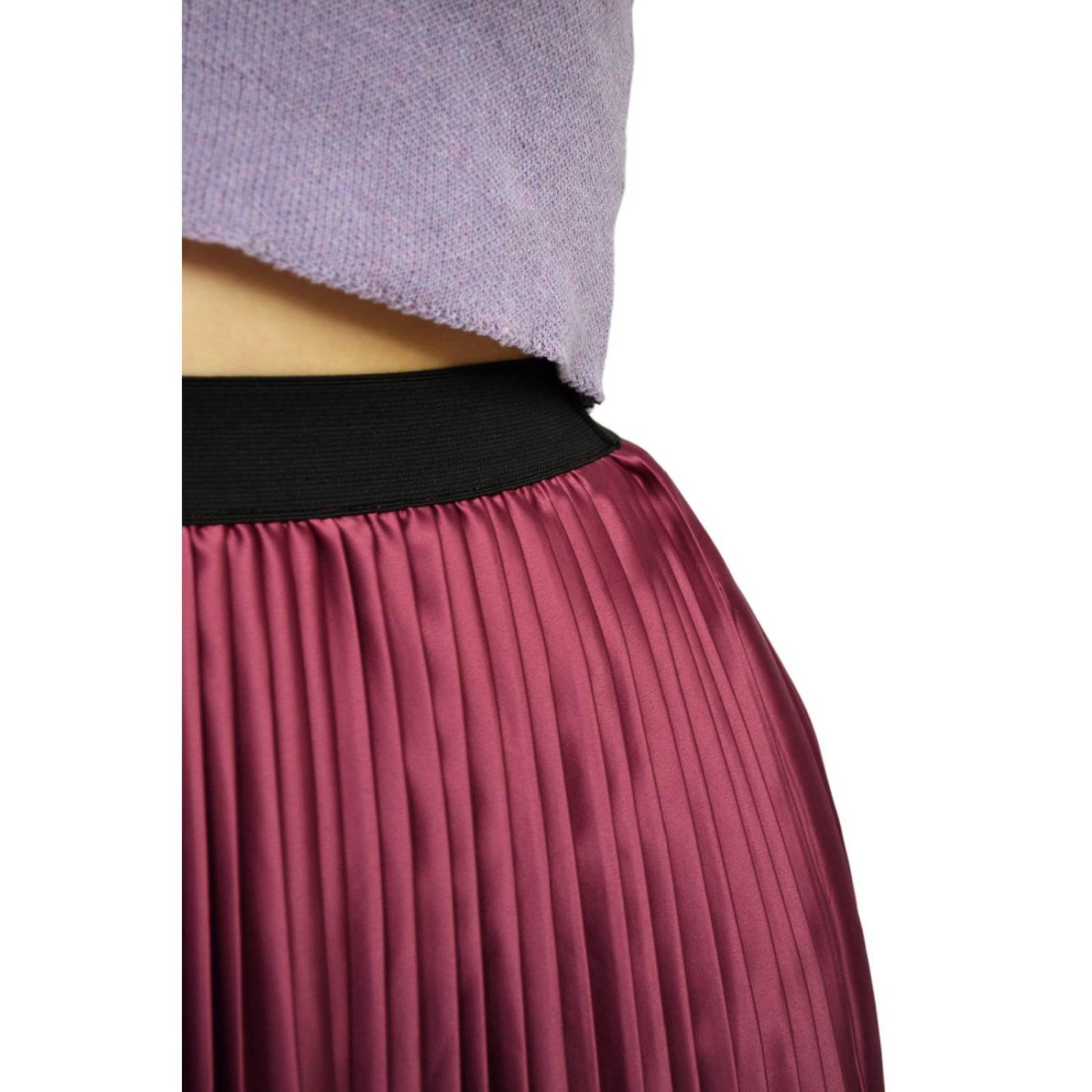 Falda plisada de satín Roman Fashion/Tallas Extras, 2122 (Mulberry) 