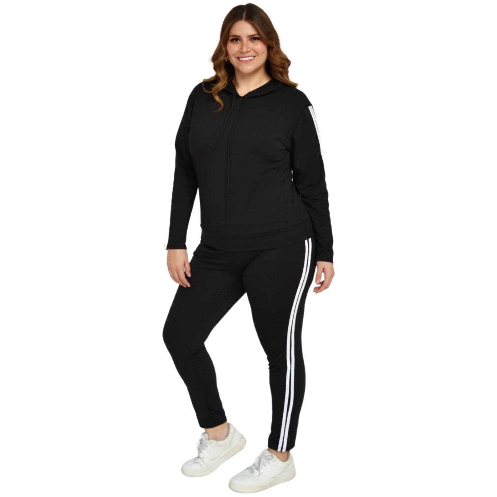 Conjunto de pants Roman Fashion/Tallas Extras, 8010 (Negro) 