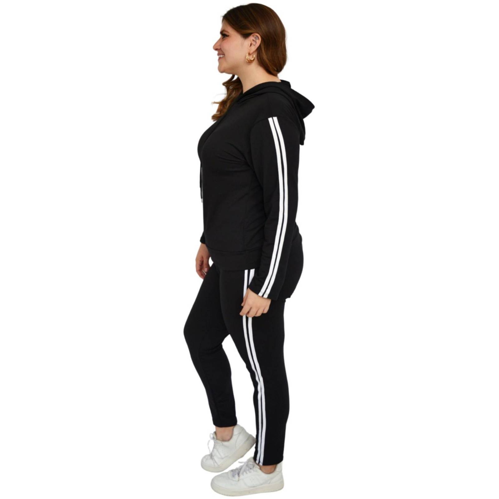 Conjunto de pants Roman Fashion/Tallas Extras, 8010 (Negro) 