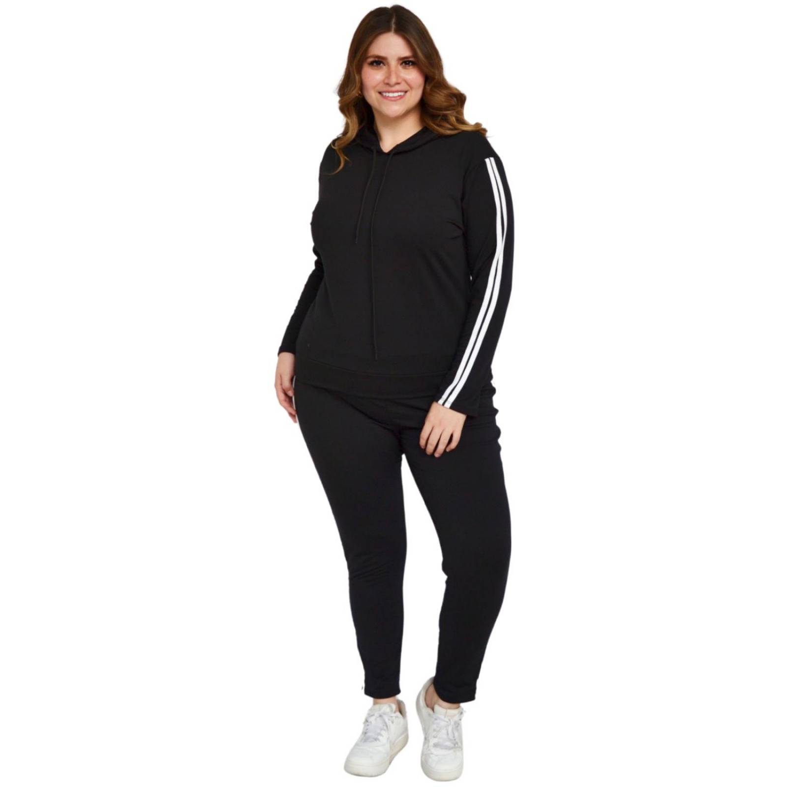 Conjunto de pants Roman Fashion/Tallas Extras, 8010 (Negro) 